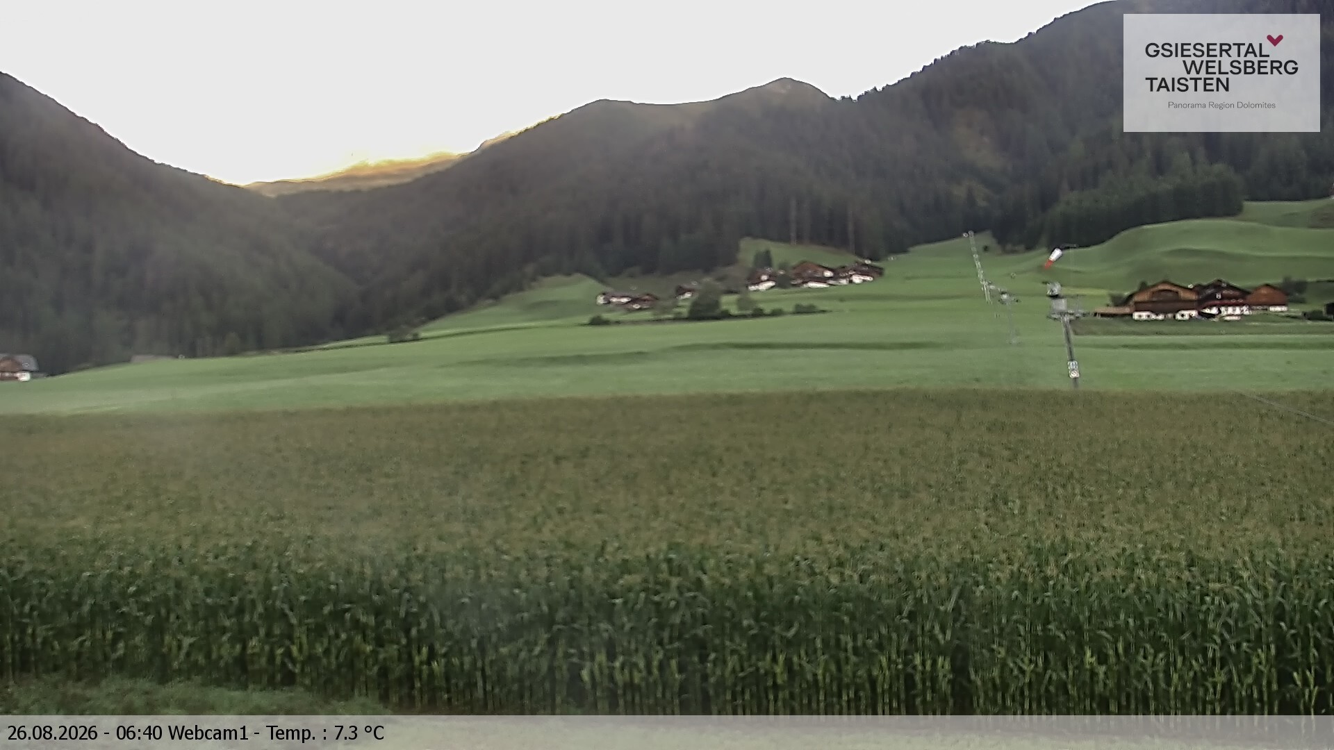 Archiv Foto Webcam Binter Höfe – St. Magdalena, Gsiesertal (Südtirol)