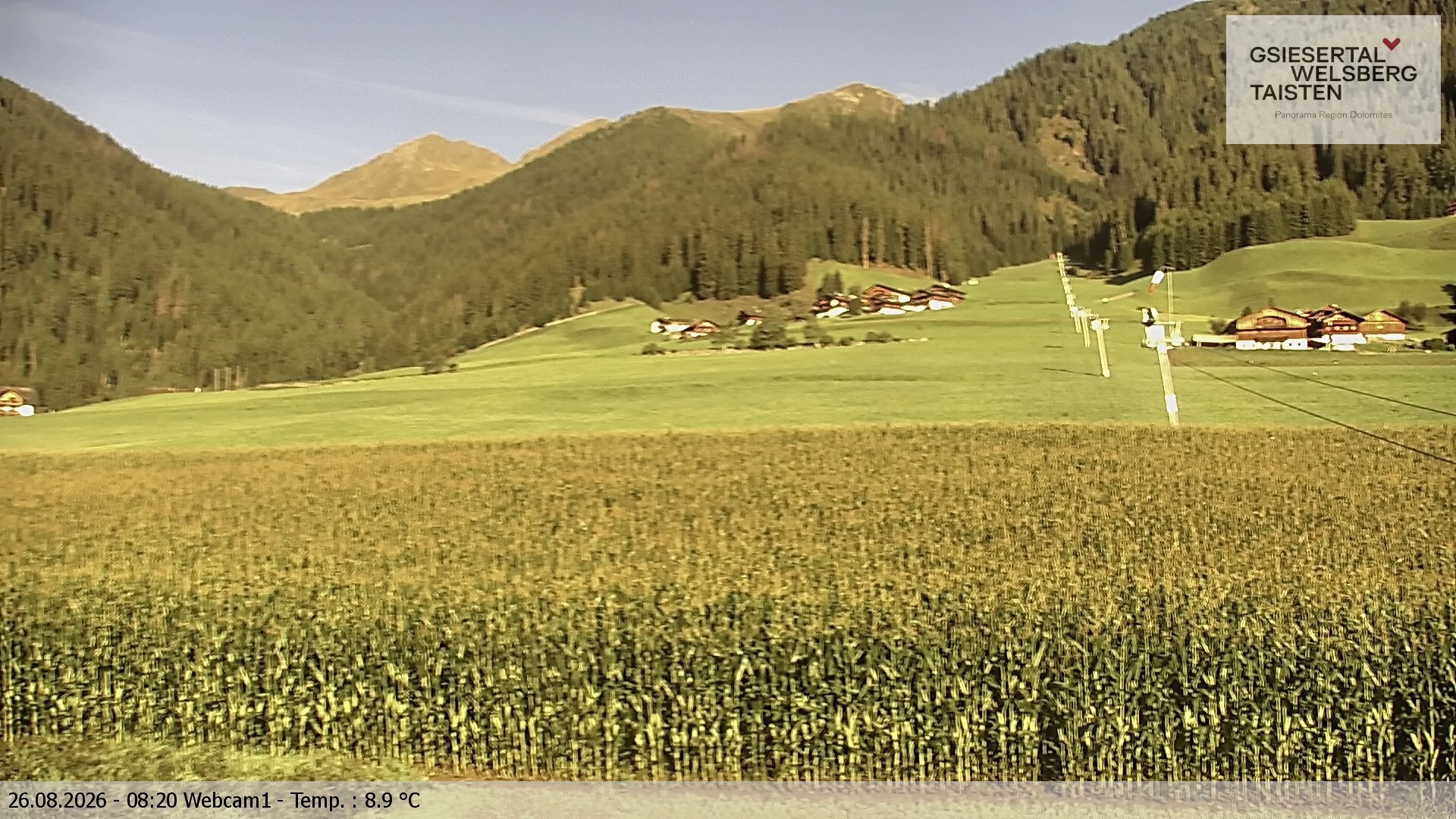 Archiv Foto Webcam Binter Höfe – St. Magdalena, Gsiesertal (Südtirol)