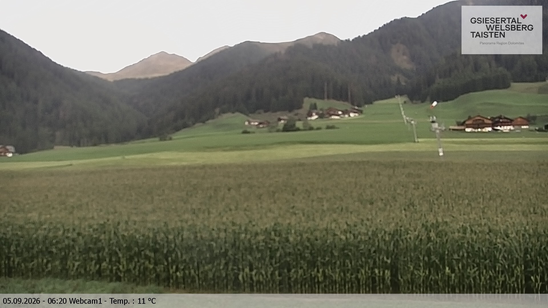 Archiv Foto Webcam Binter Höfe – St. Magdalena, Gsiesertal (Südtirol)