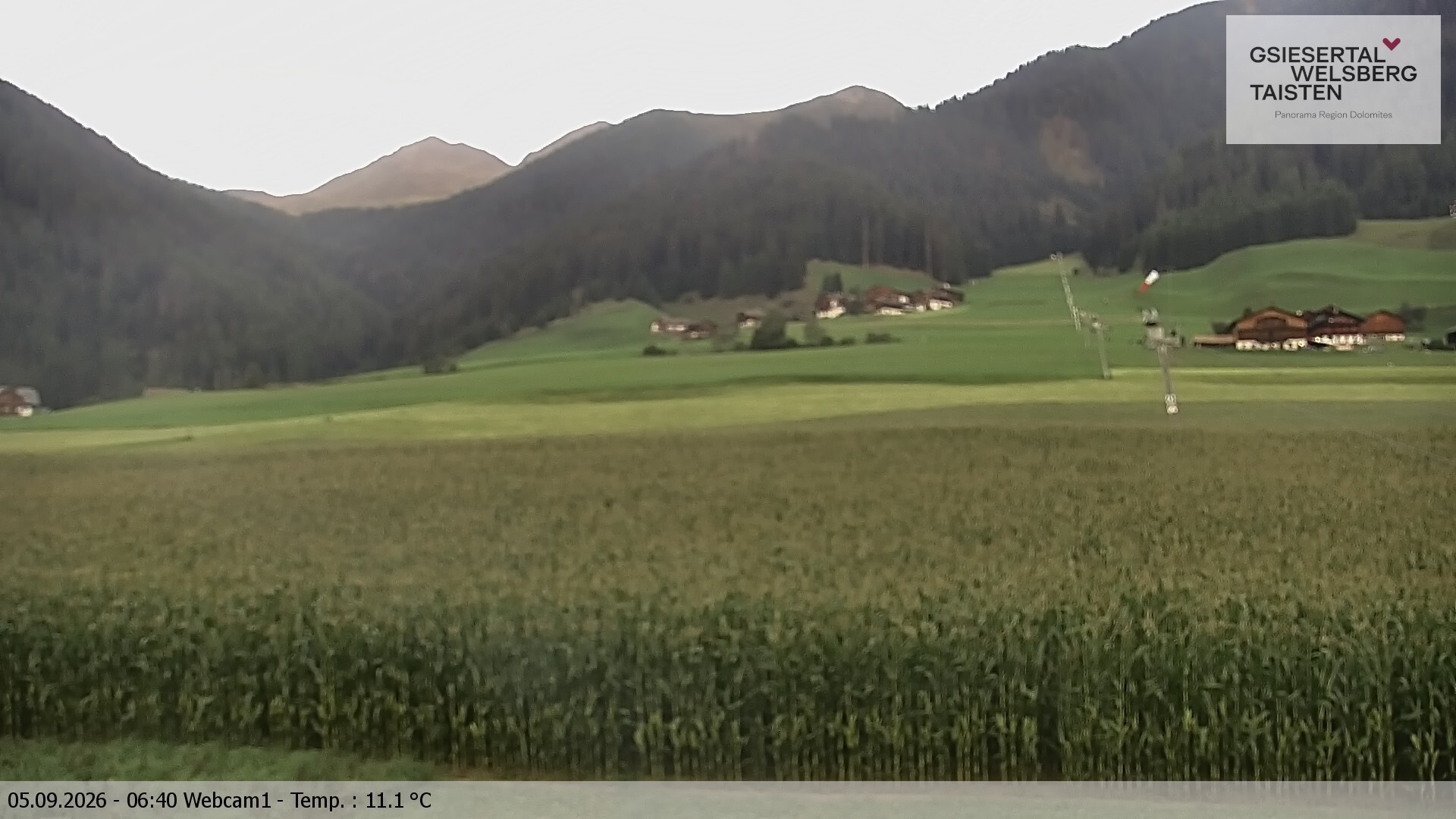 Archiv Foto Webcam Binter Höfe – St. Magdalena, Gsiesertal (Südtirol)