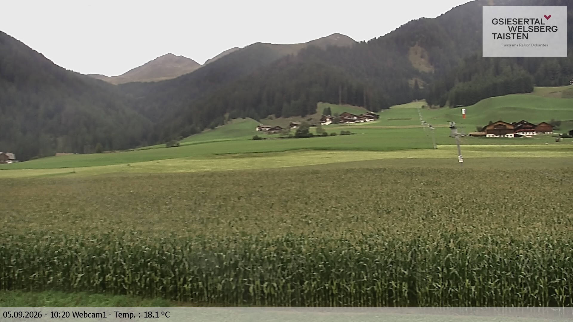 Archiv Foto Webcam Binter Höfe – St. Magdalena, Gsiesertal (Südtirol)