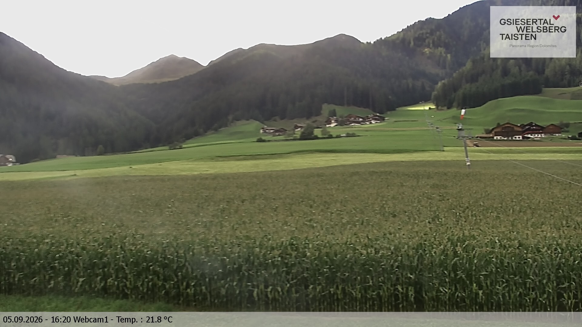 Archived image Webcam Binter – St. Magdalena, Gsiesertal (Südtirol)