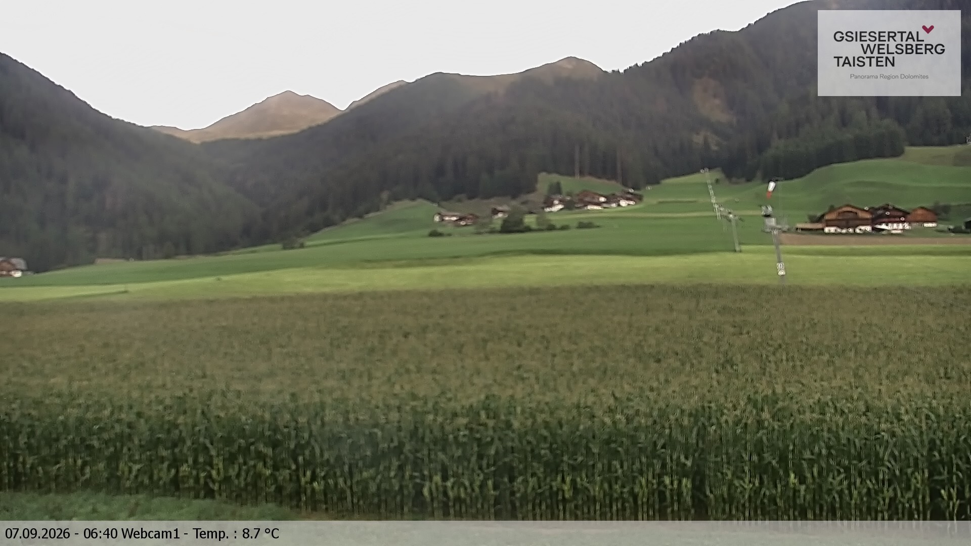 Archiv Foto Webcam Binter Höfe – St. Magdalena, Gsiesertal (Südtirol)