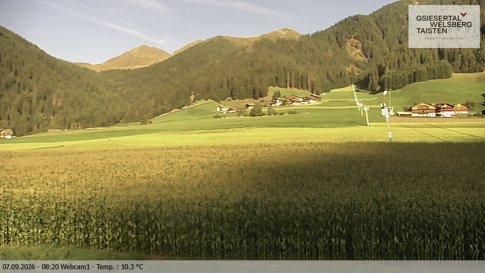 Archiv Foto Webcam Binter Höfe – St. Magdalena, Gsiesertal (Südtirol)