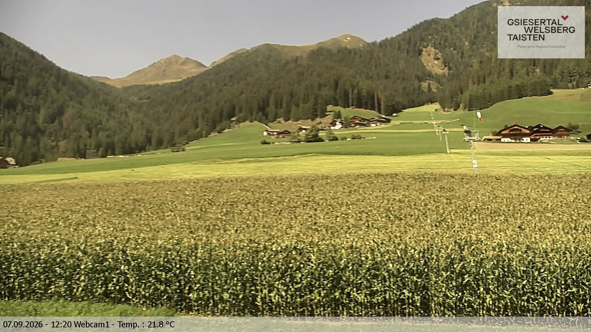 Archiv Foto Webcam Binter Höfe – St. Magdalena, Gsiesertal (Südtirol)