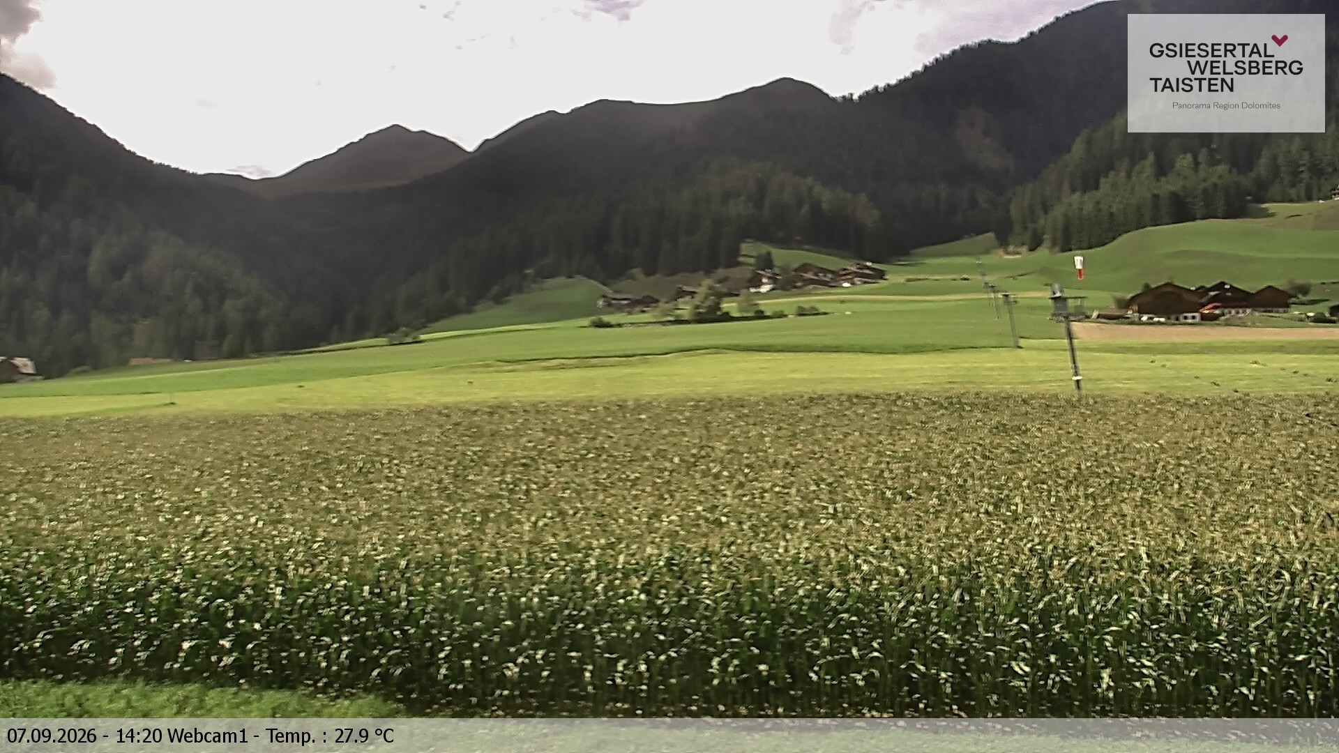 Archiv Foto Webcam Binter Höfe – St. Magdalena, Gsiesertal (Südtirol)