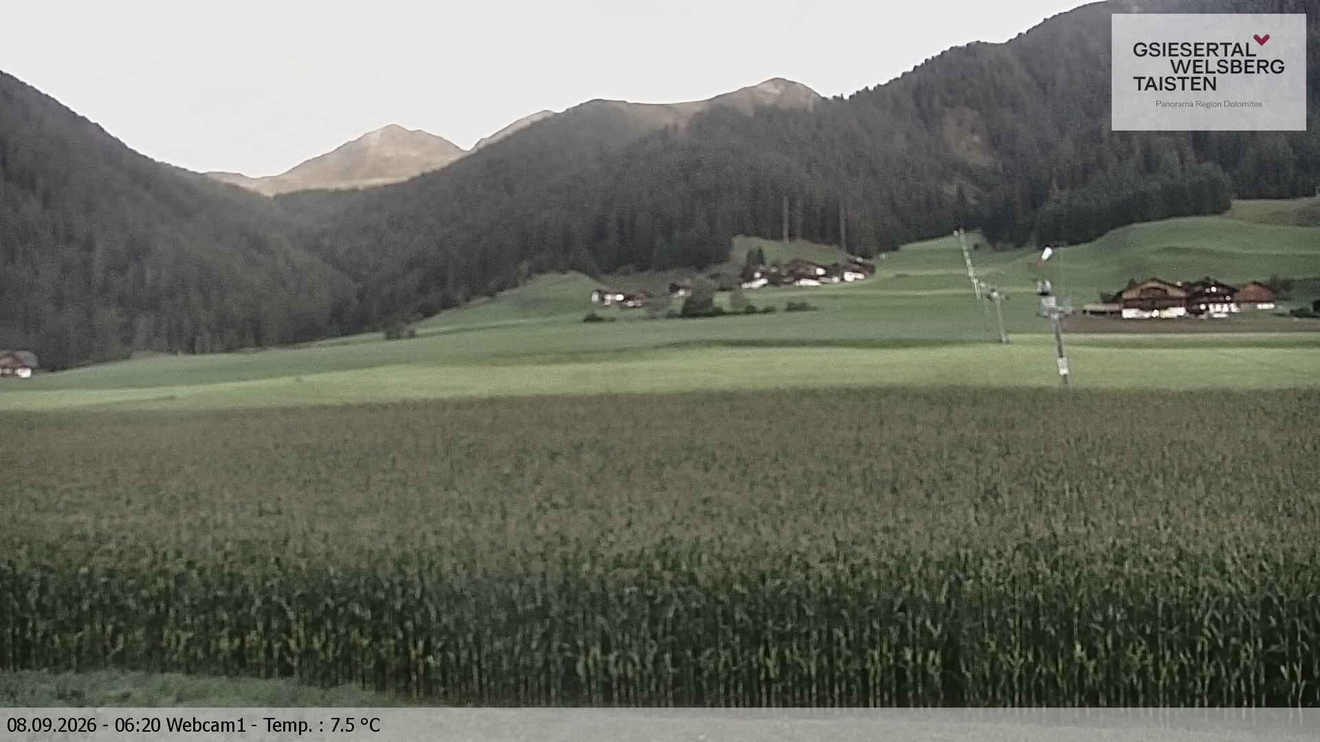 Archiv Foto Webcam Binter Höfe – St. Magdalena, Gsiesertal (Südtirol)