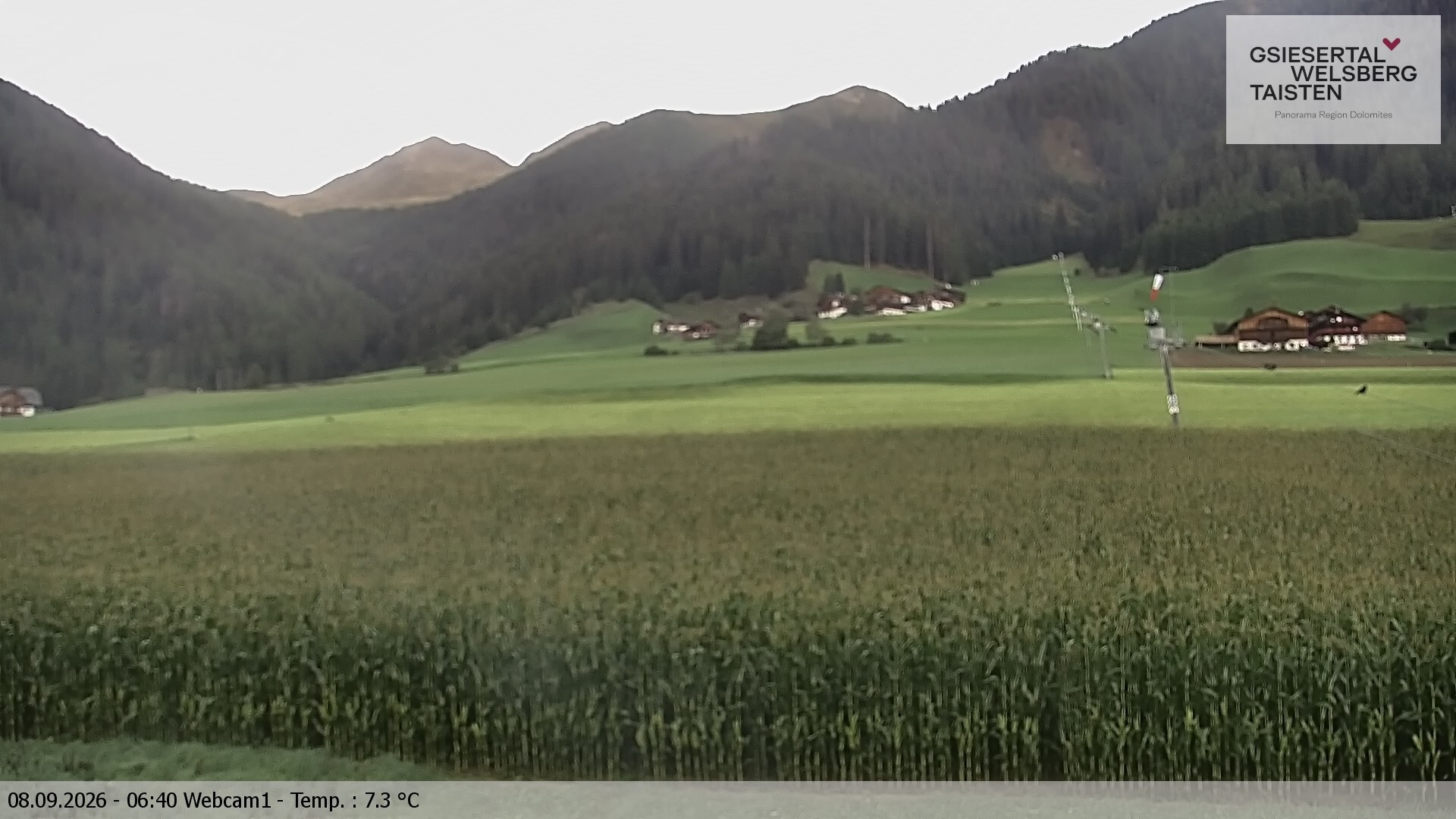 Archiv Foto Webcam Binter Höfe – St. Magdalena, Gsiesertal (Südtirol)