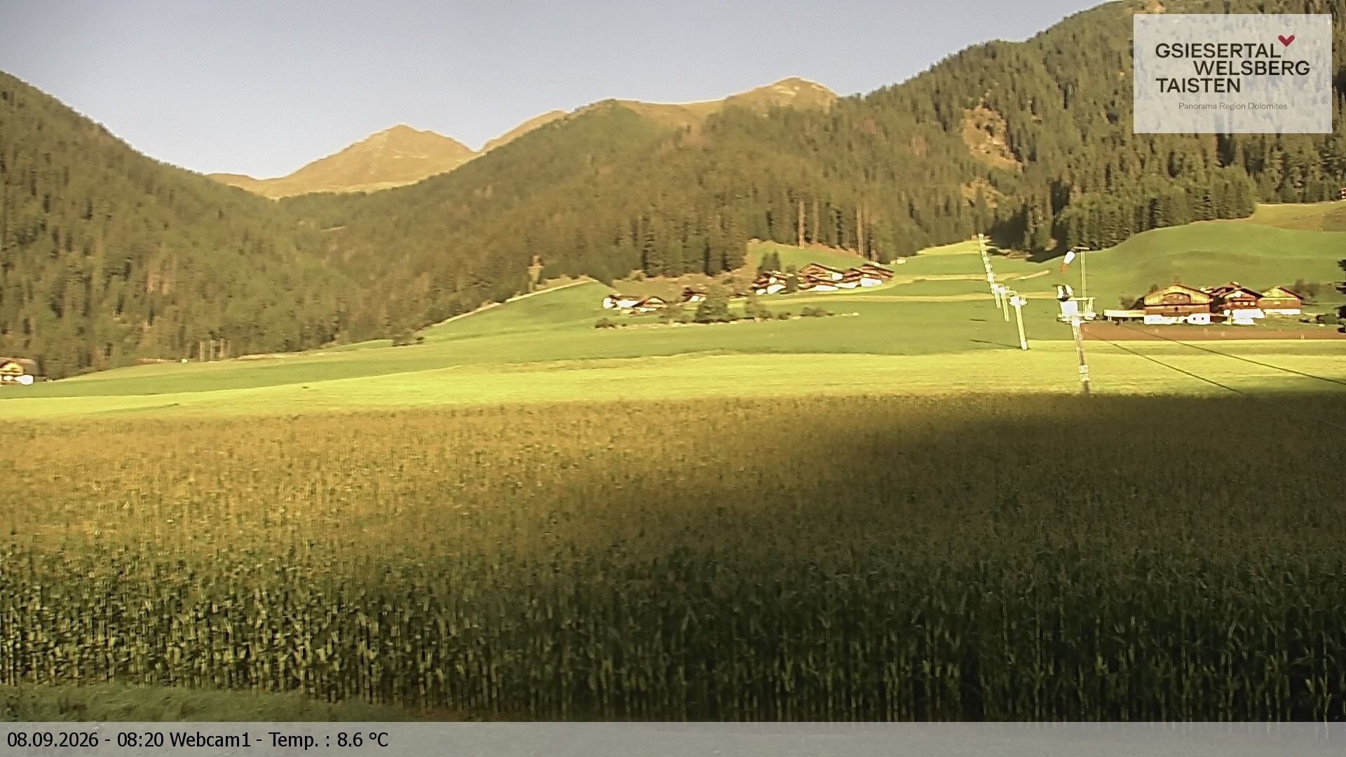 Archiv Foto Webcam Binter Höfe – St. Magdalena, Gsiesertal (Südtirol)