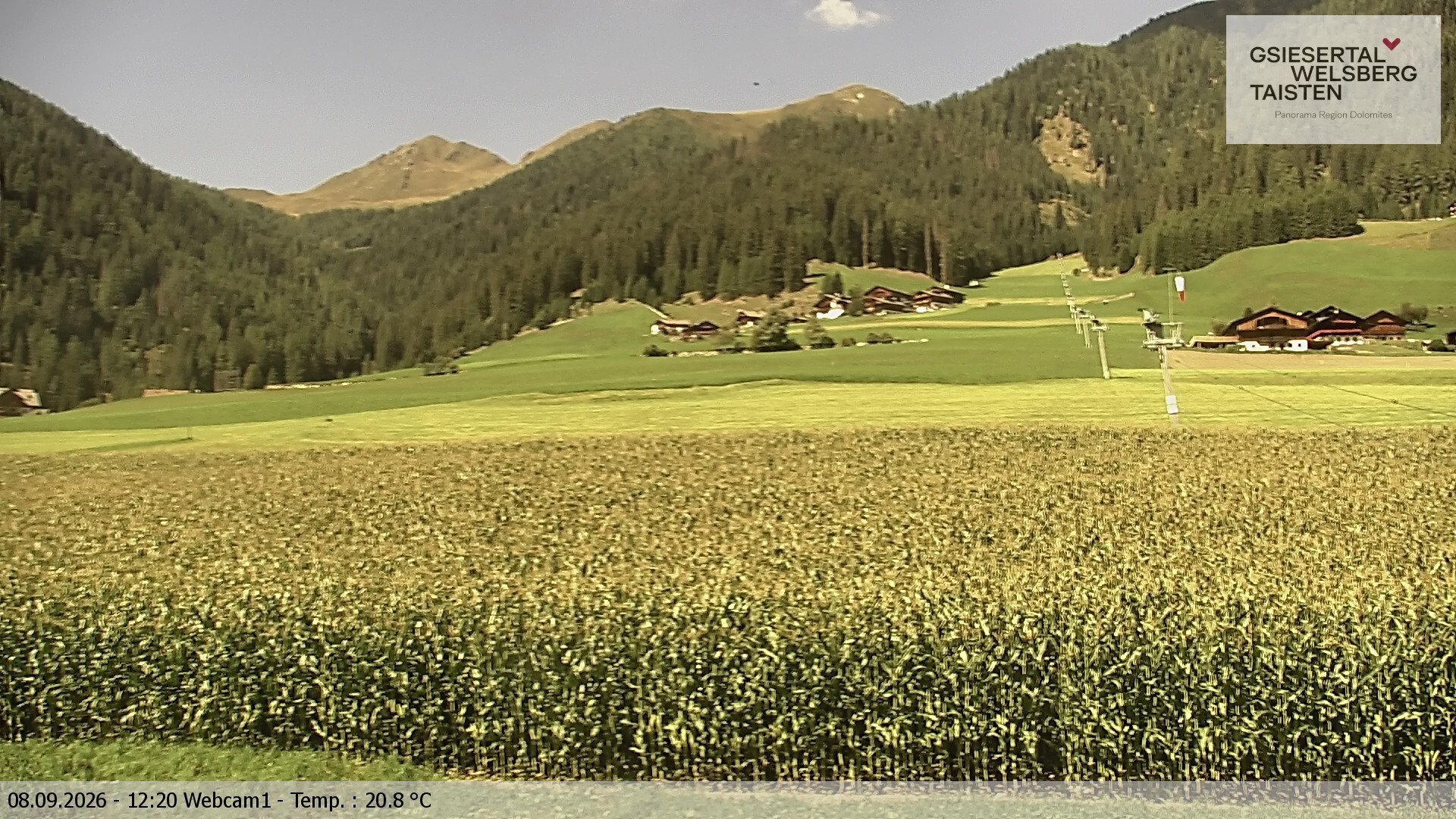 Archiv Foto Webcam Binter Höfe – St. Magdalena, Gsiesertal (Südtirol)