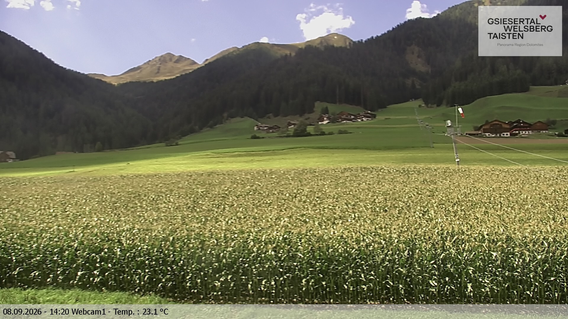 Archiv Foto Webcam Binter Höfe – St. Magdalena, Gsiesertal (Südtirol)