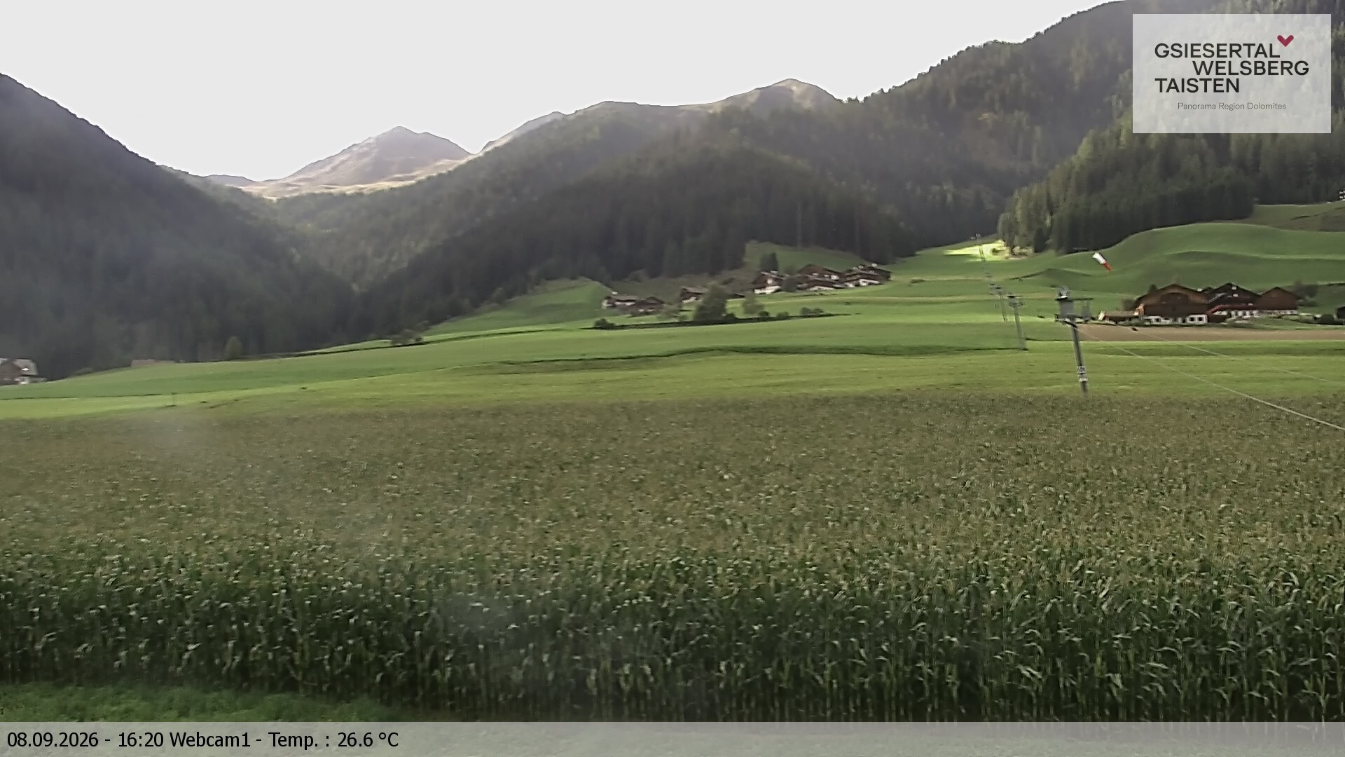 Archiv Foto Webcam Binter Höfe – St. Magdalena, Gsiesertal (Südtirol)