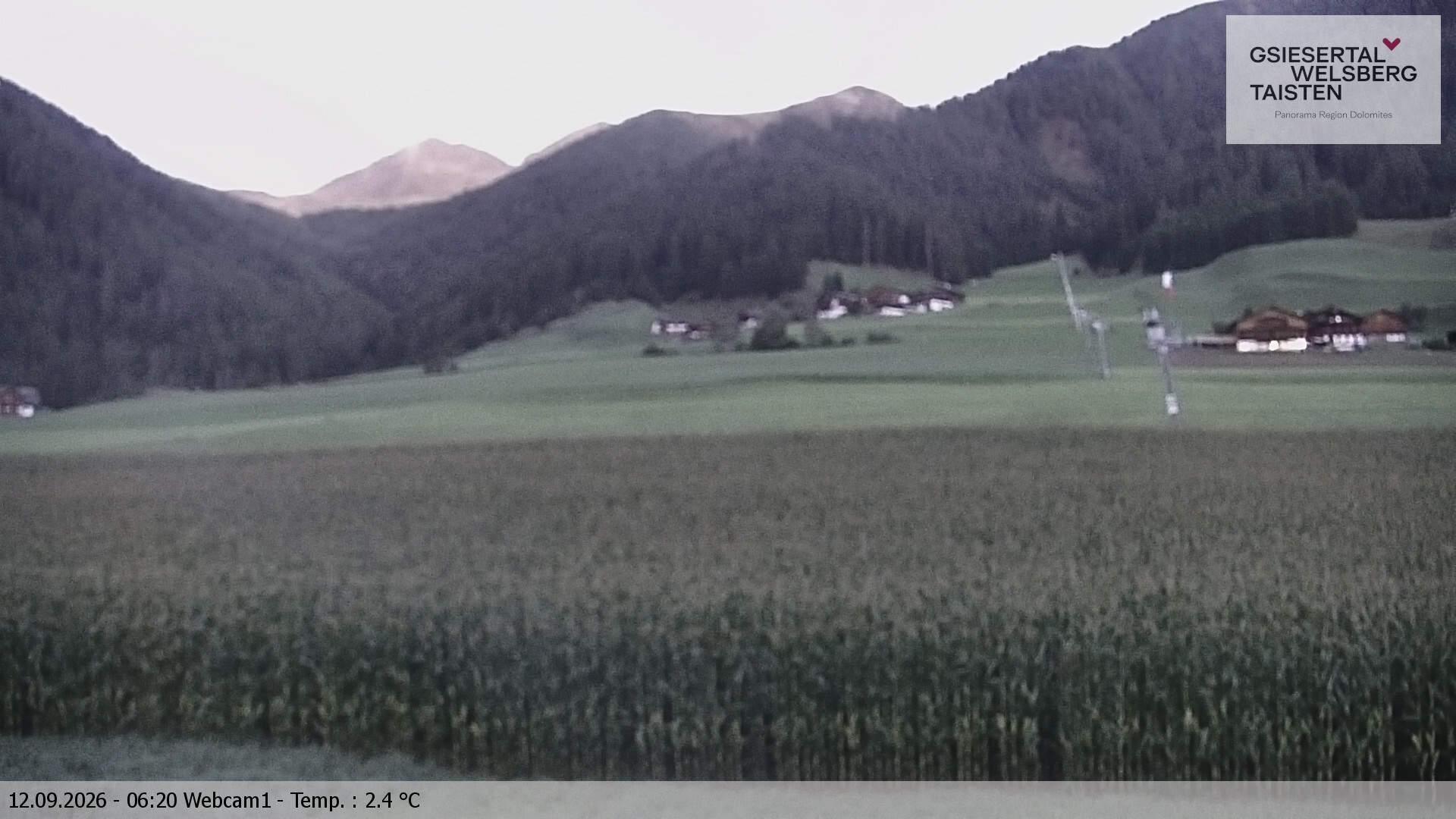 Archiv Foto Webcam Binter Höfe – St. Magdalena, Gsiesertal (Südtirol)