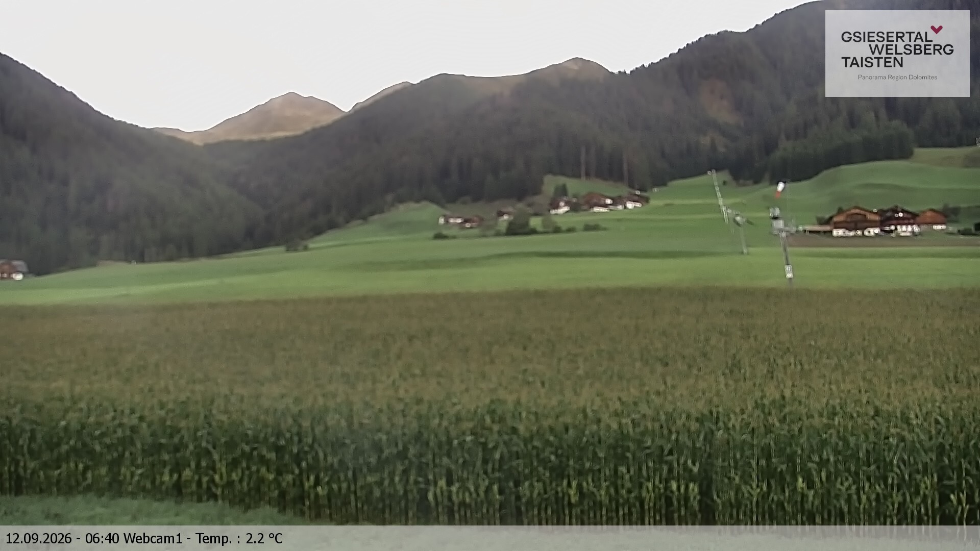 Archiv Foto Webcam Binter Höfe – St. Magdalena, Gsiesertal (Südtirol)