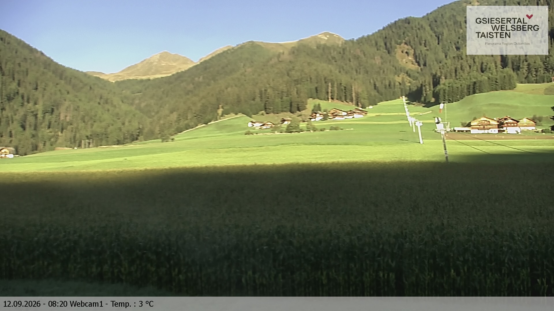 Archiv Foto Webcam Binter Höfe – St. Magdalena, Gsiesertal (Südtirol)