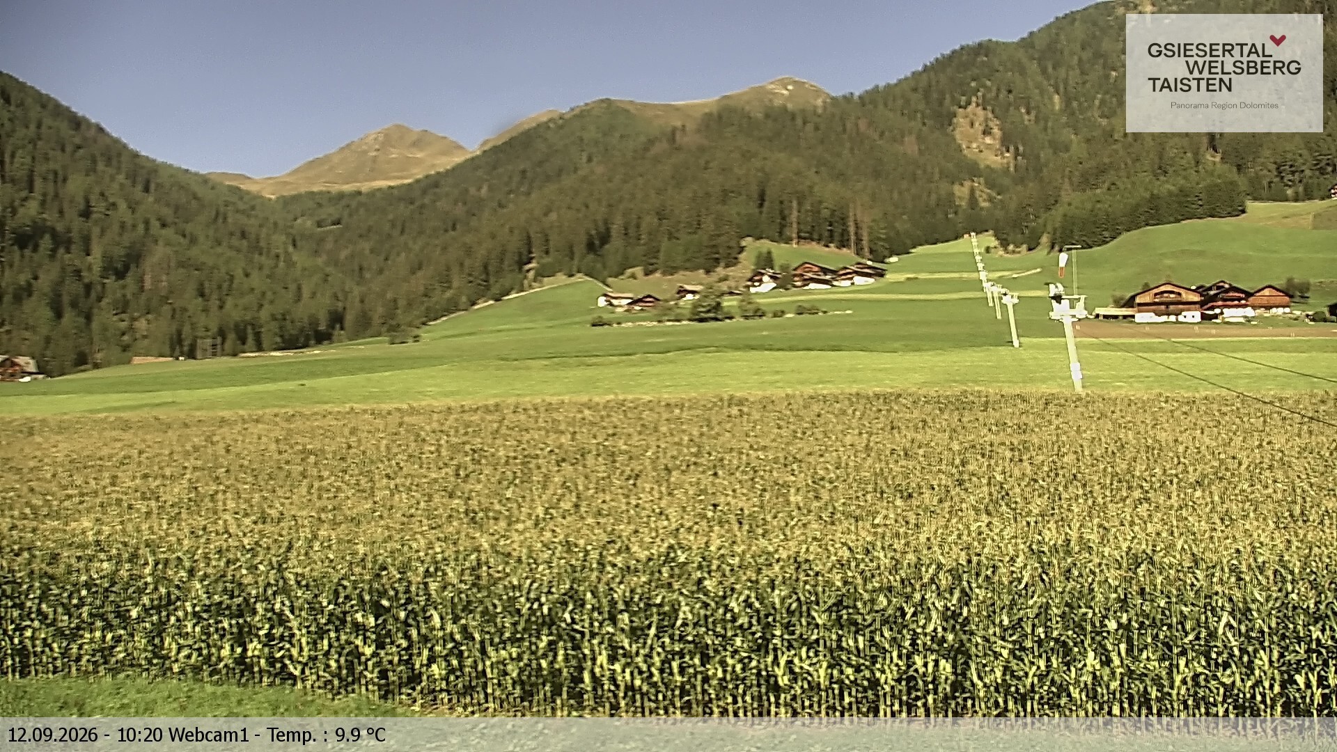 Archiv Foto Webcam Binter Höfe – St. Magdalena, Gsiesertal (Südtirol)