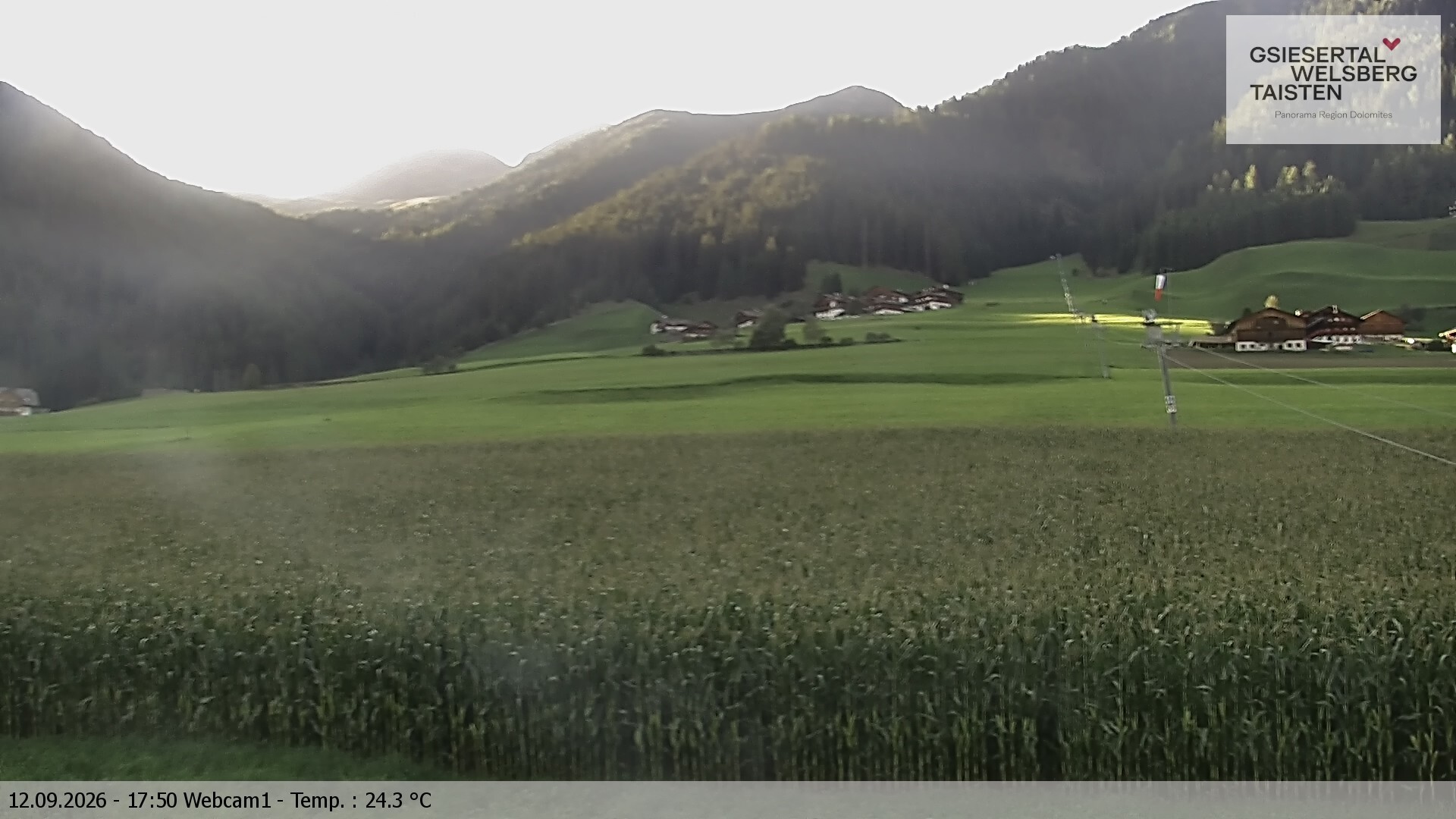 Archiv Foto Webcam Binter Höfe – St. Magdalena, Gsiesertal (Südtirol)