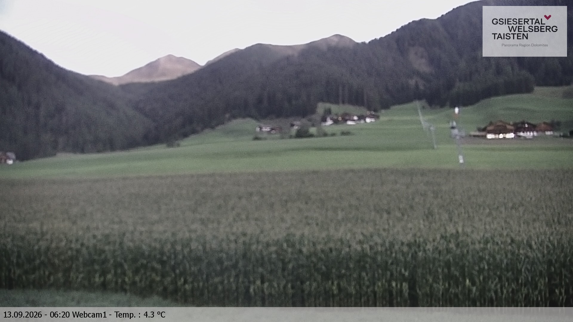 Archiv Foto Webcam Binter Höfe – St. Magdalena, Gsiesertal (Südtirol)