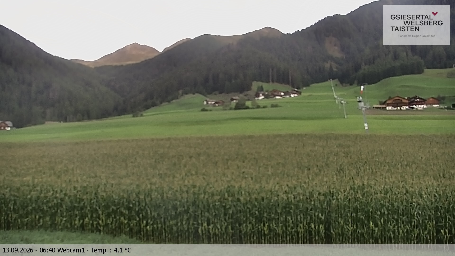 Archiv Foto Webcam Binter Höfe – St. Magdalena, Gsiesertal (Südtirol)