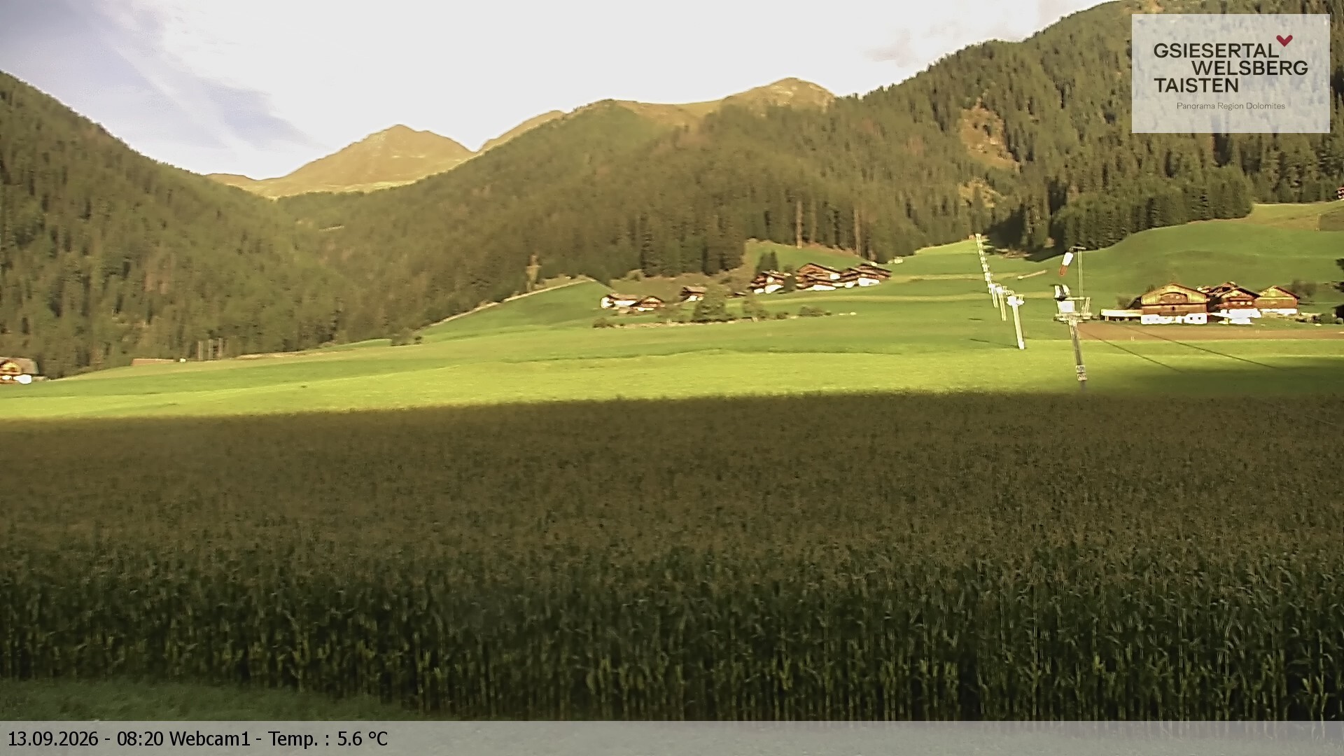 Archiv Foto Webcam Binter Höfe – St. Magdalena, Gsiesertal (Südtirol)