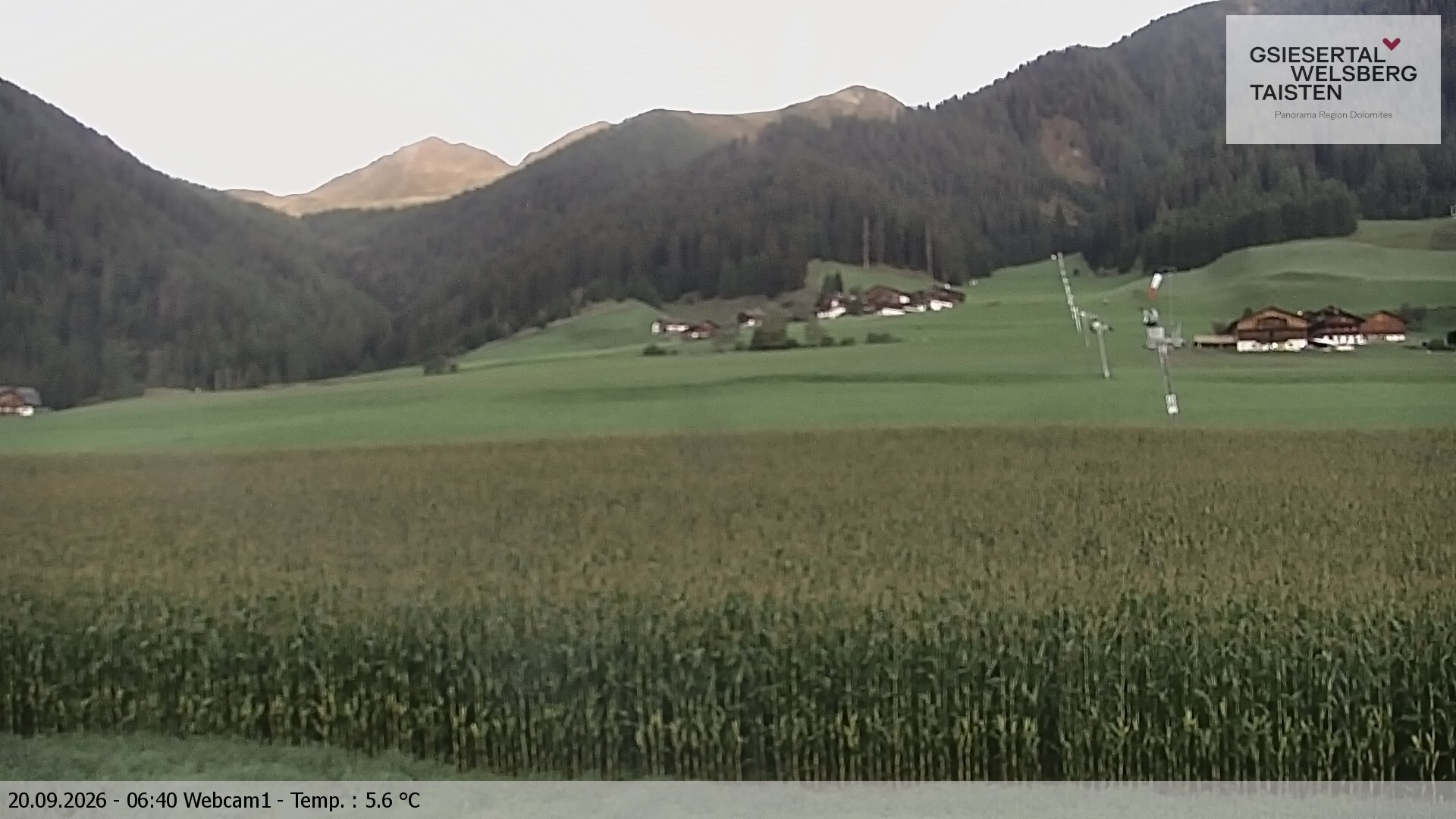 Archiv Foto Webcam Binter Höfe – St. Magdalena, Gsiesertal (Südtirol)
