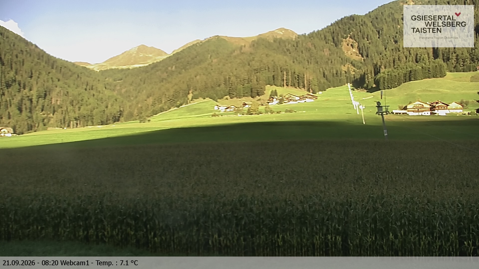 Archived image Webcam Binter – St. Magdalena, Gsiesertal (Südtirol)