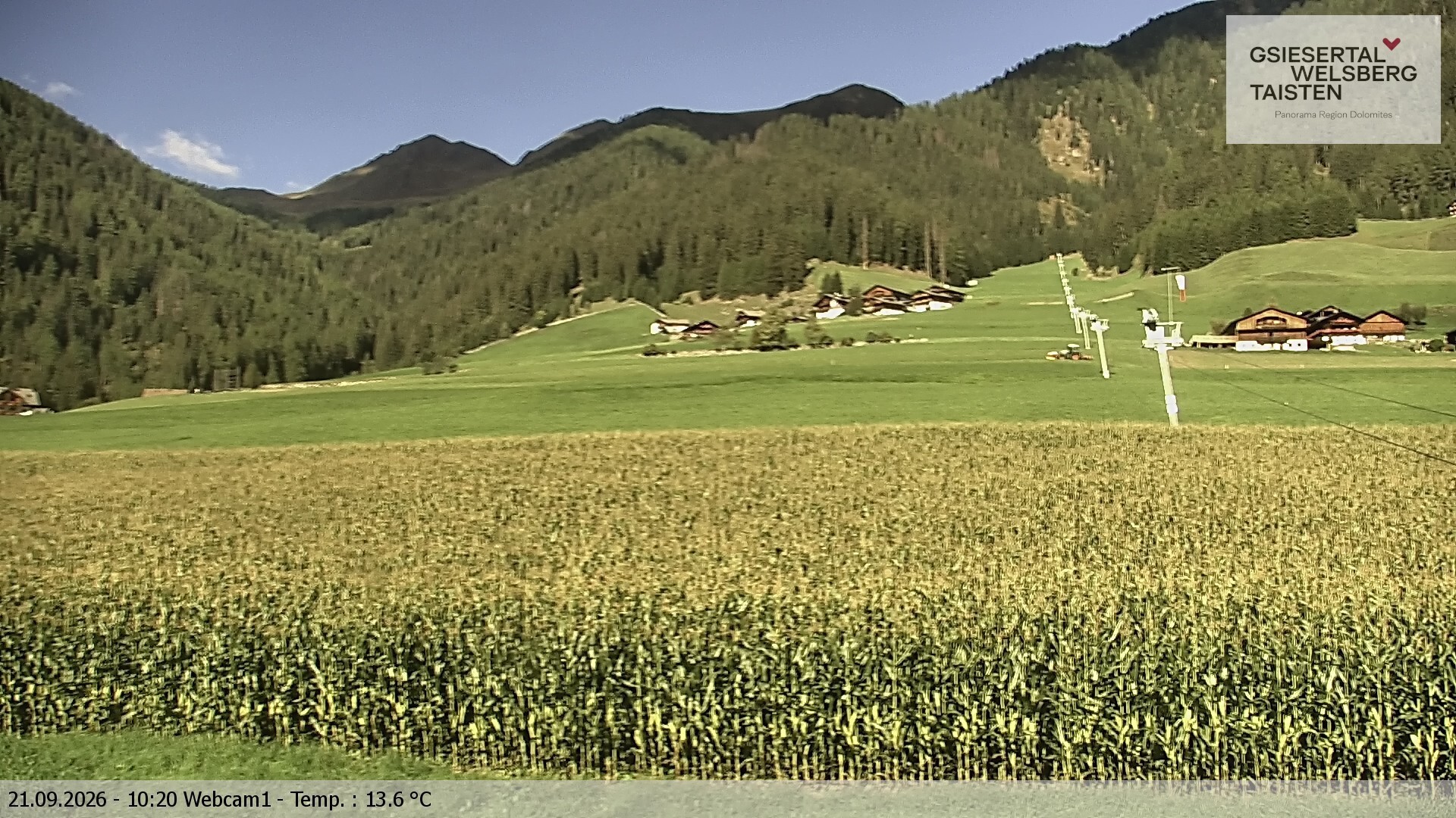 Archived image Webcam Binter – St. Magdalena, Gsiesertal (Südtirol)