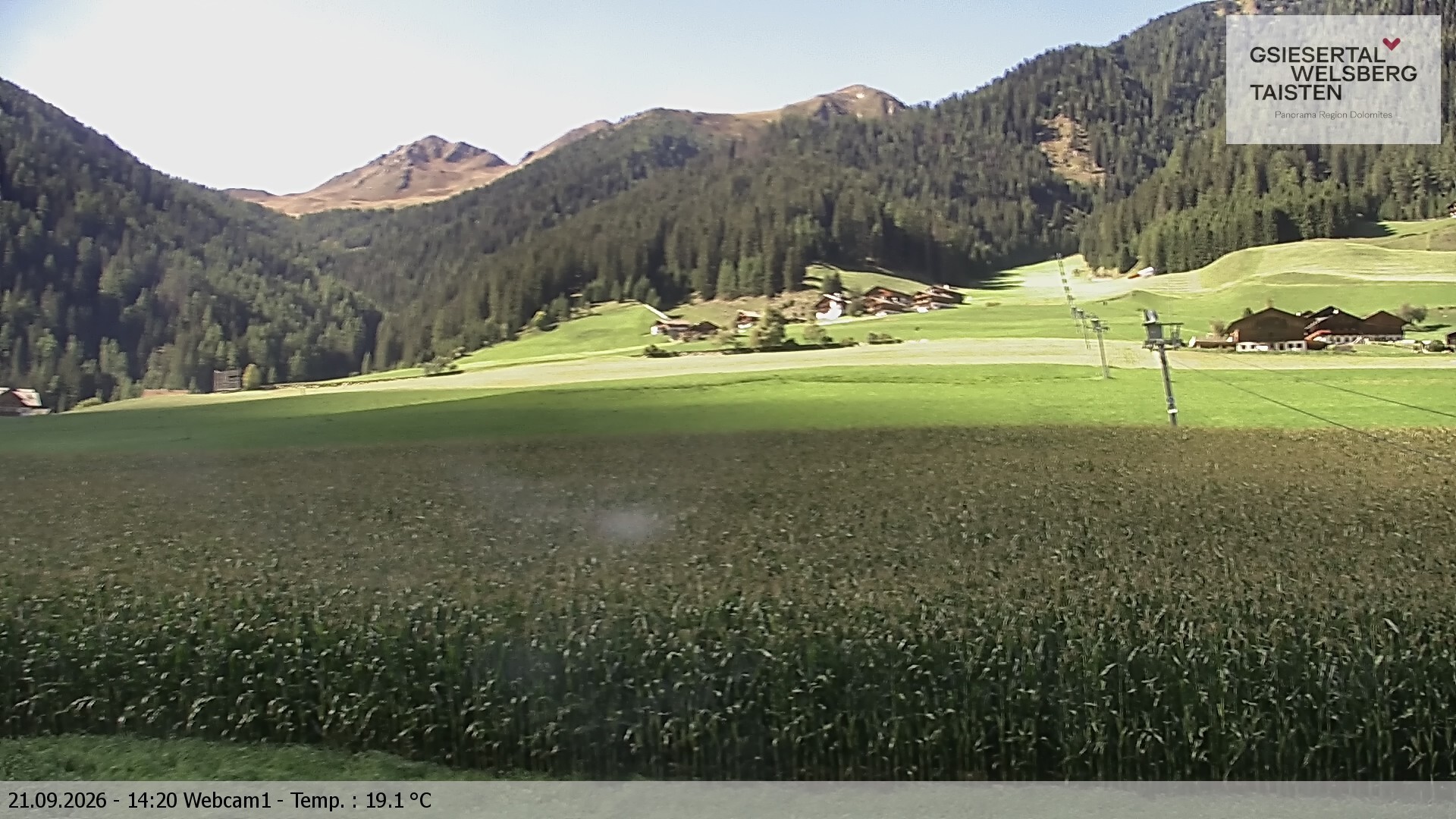 Archived image Webcam Binter – St. Magdalena, Gsiesertal (Südtirol)