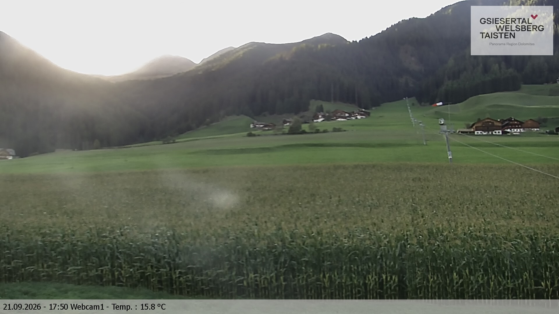 Archiv Foto Webcam Binter Höfe – St. Magdalena, Gsiesertal (Südtirol)