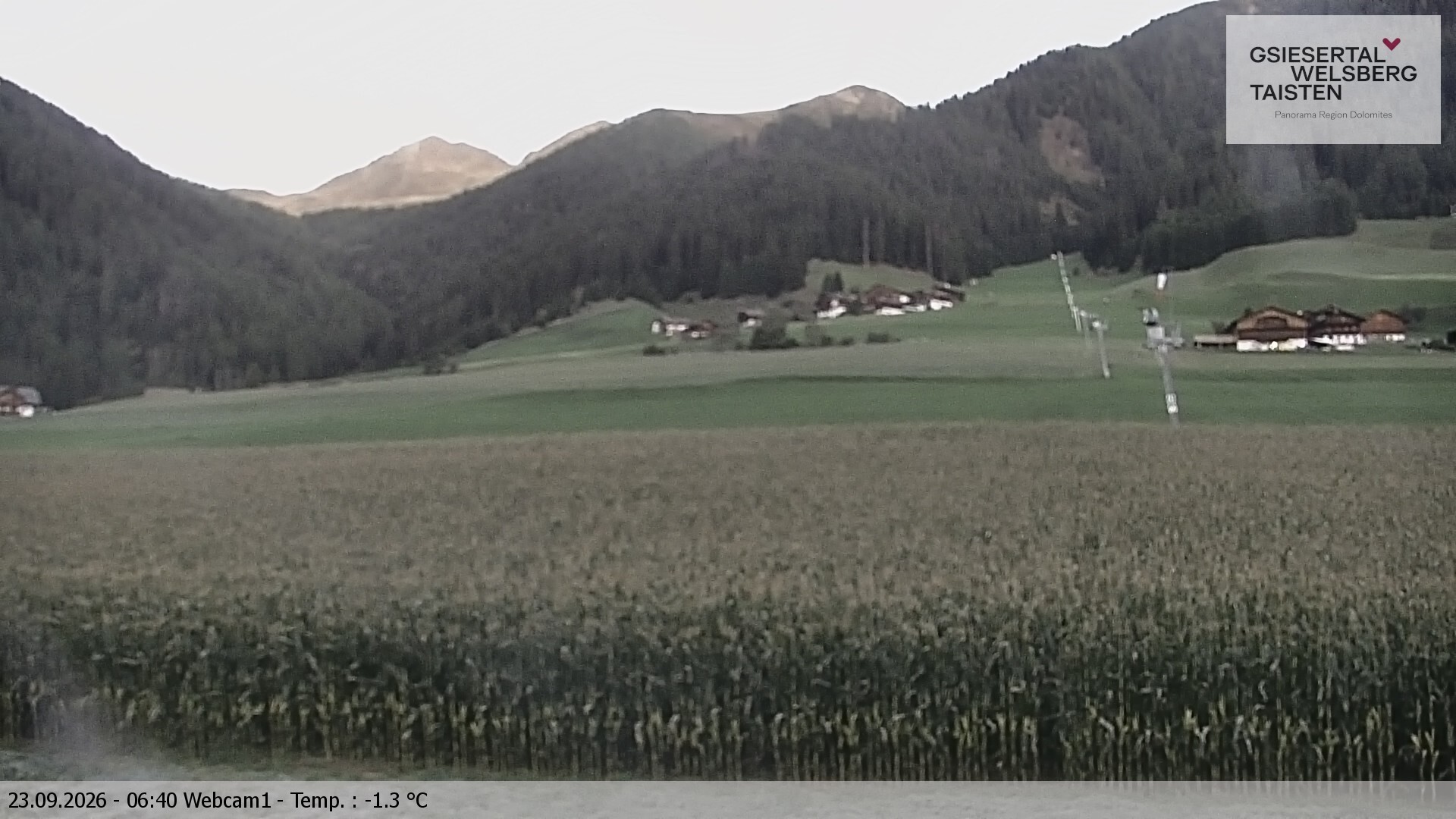 Archiv Foto Webcam Binter Höfe – St. Magdalena, Gsiesertal (Südtirol)