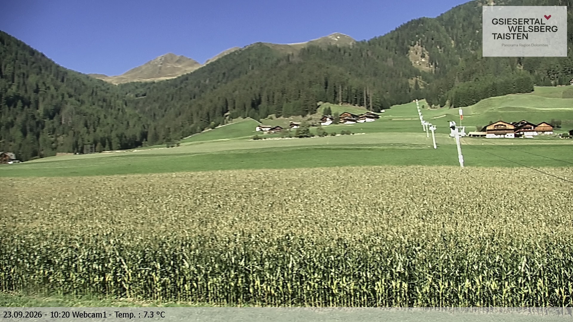 Archiv Foto Webcam Binter Höfe – St. Magdalena, Gsiesertal (Südtirol)