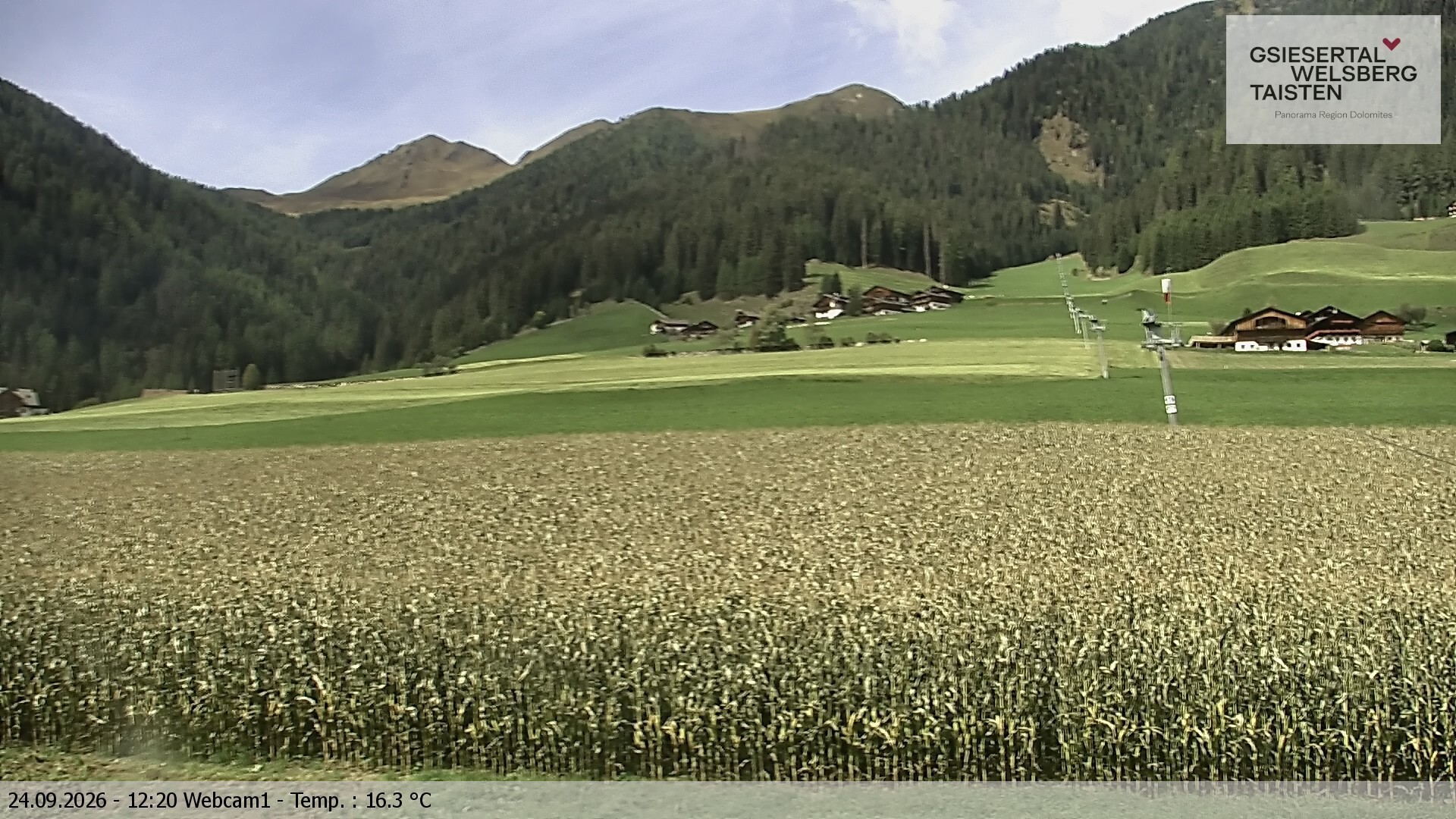 Archived image Webcam Binter – St. Magdalena, Gsiesertal (Südtirol)