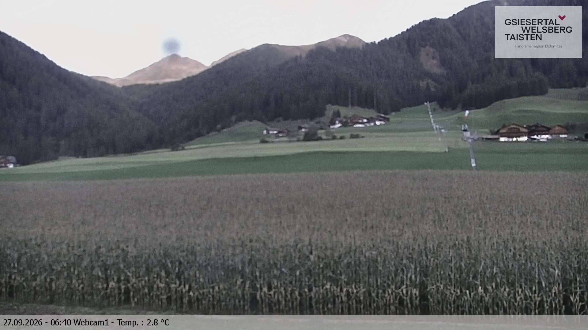 Archiv Foto Webcam Binter Höfe – St. Magdalena, Gsiesertal (Südtirol)