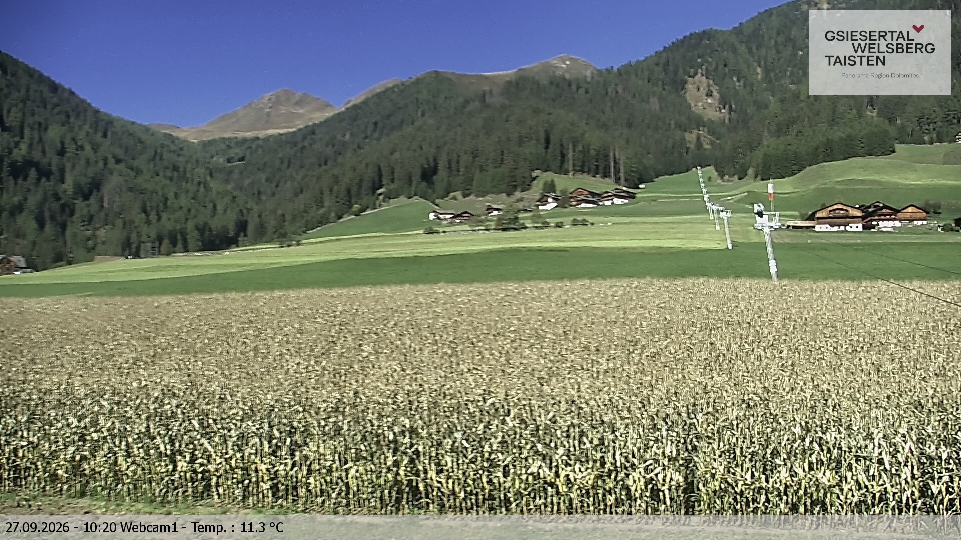 Archiv Foto Webcam Binter Höfe – St. Magdalena, Gsiesertal (Südtirol)