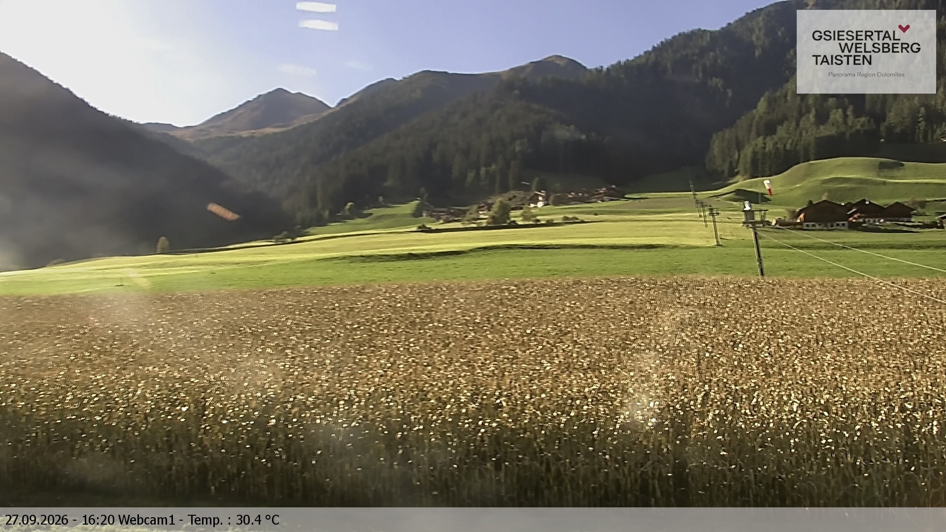 Archiv Foto Webcam Binter Höfe – St. Magdalena, Gsiesertal (Südtirol)