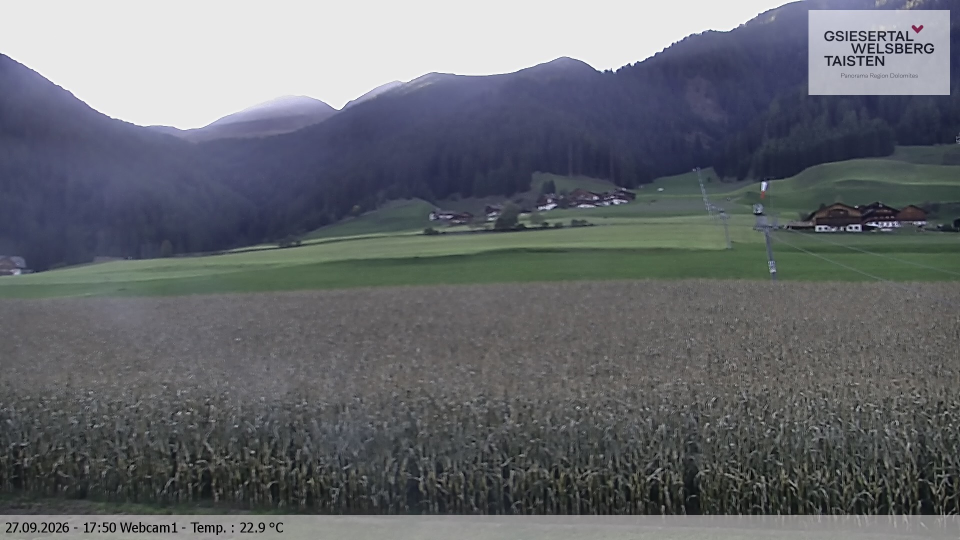 Archiv Foto Webcam Binter Höfe – St. Magdalena, Gsiesertal (Südtirol)