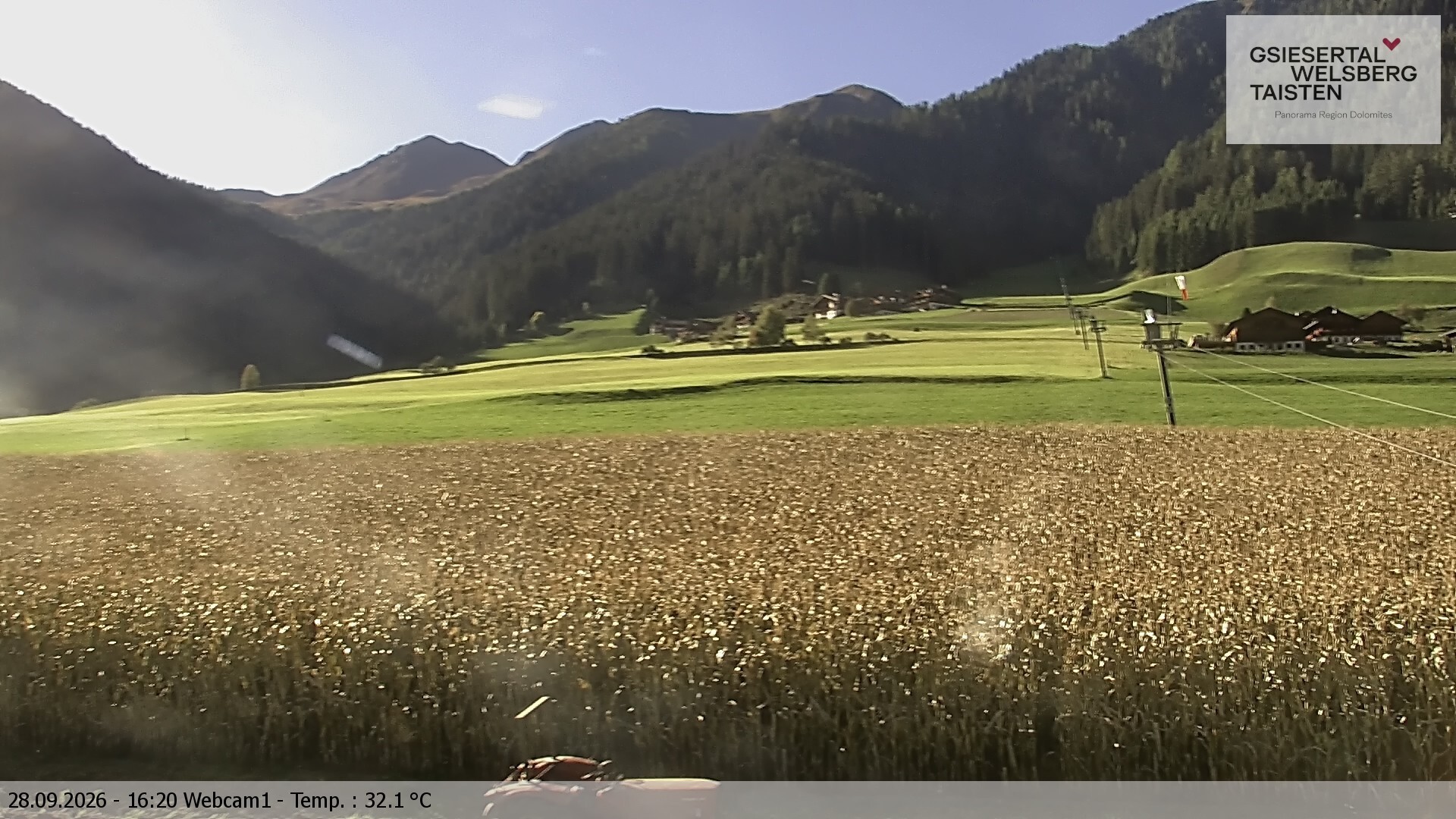 Archived image Webcam Binter – St. Magdalena, Gsiesertal (Südtirol)