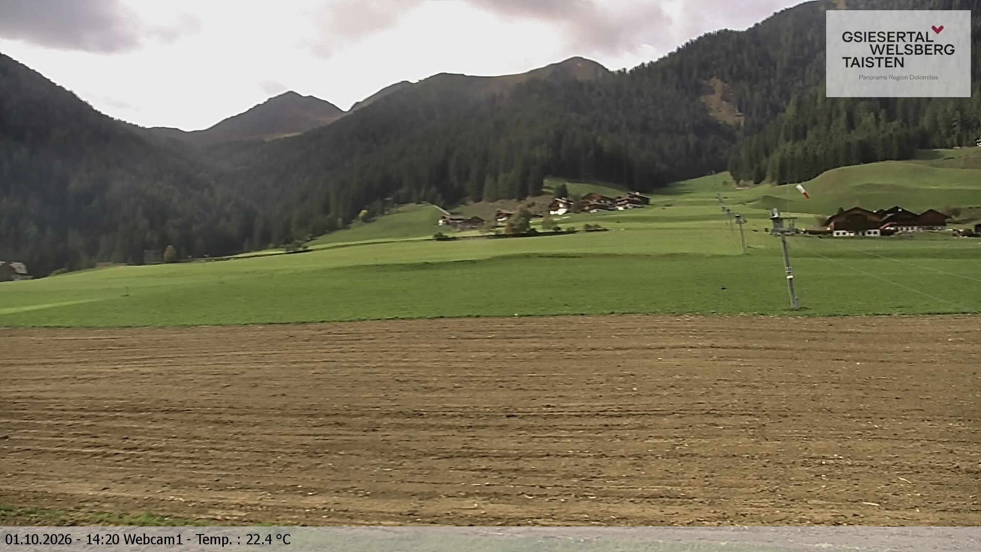 Archived image Webcam Binter – St. Magdalena, Gsiesertal (Südtirol)