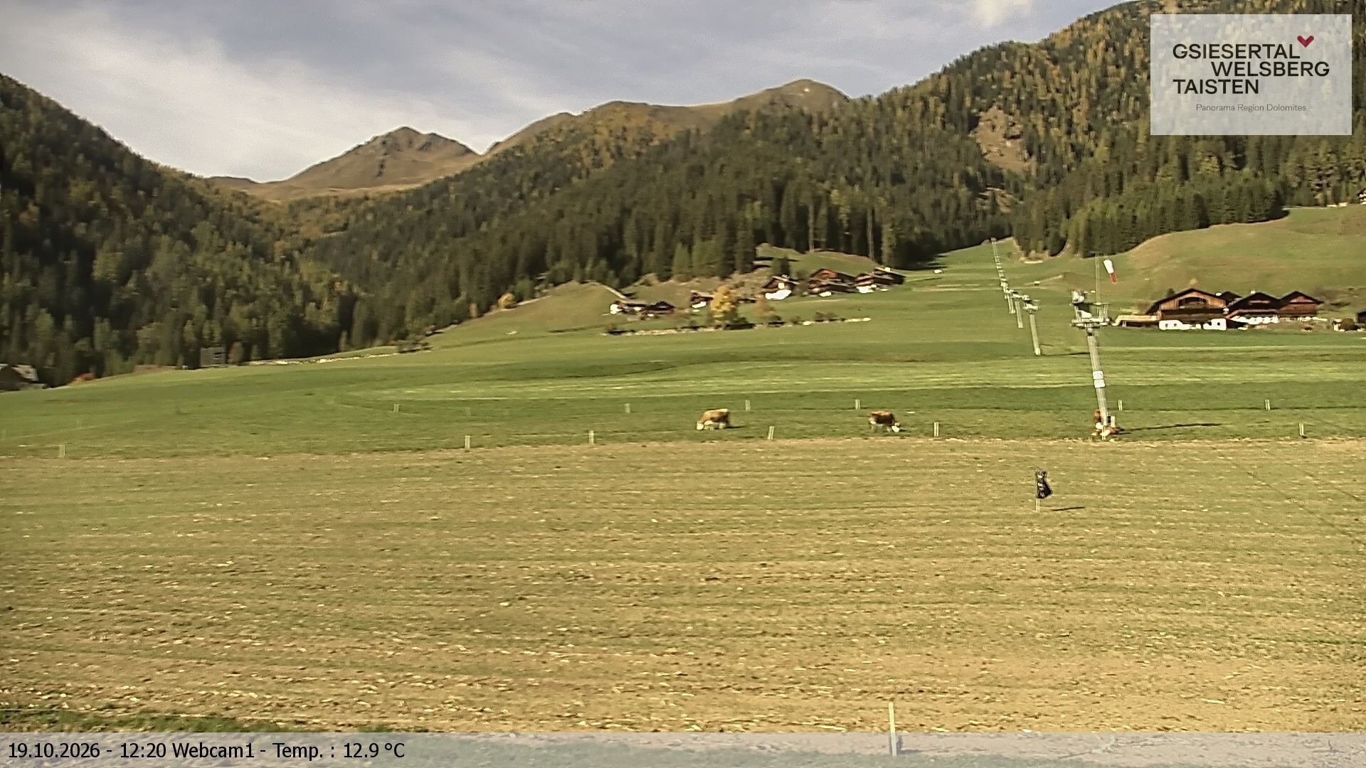Archived image Webcam Binter – St. Magdalena, Gsiesertal (Südtirol)