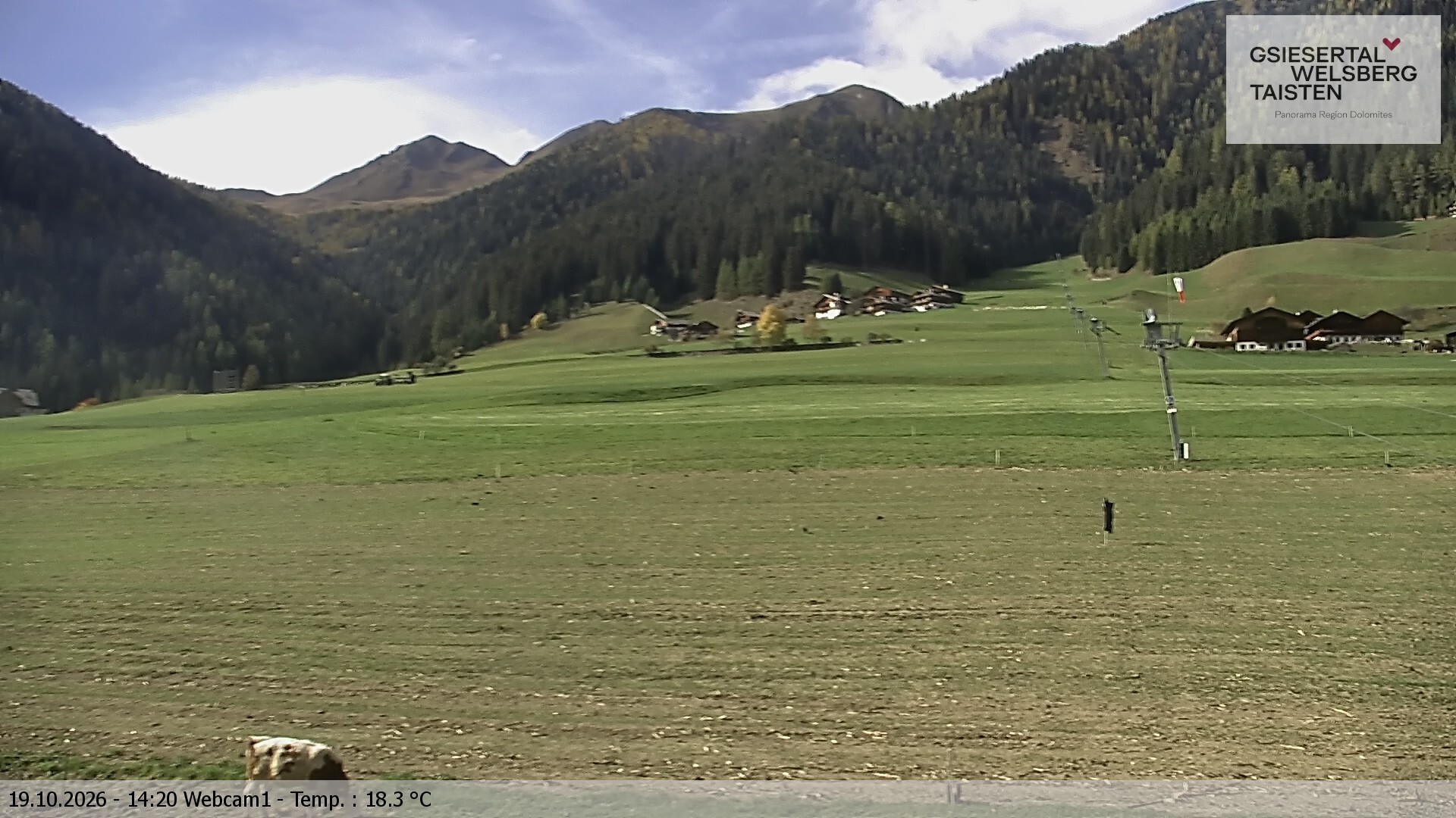 Archived image Webcam Binter – St. Magdalena, Gsiesertal (Südtirol)