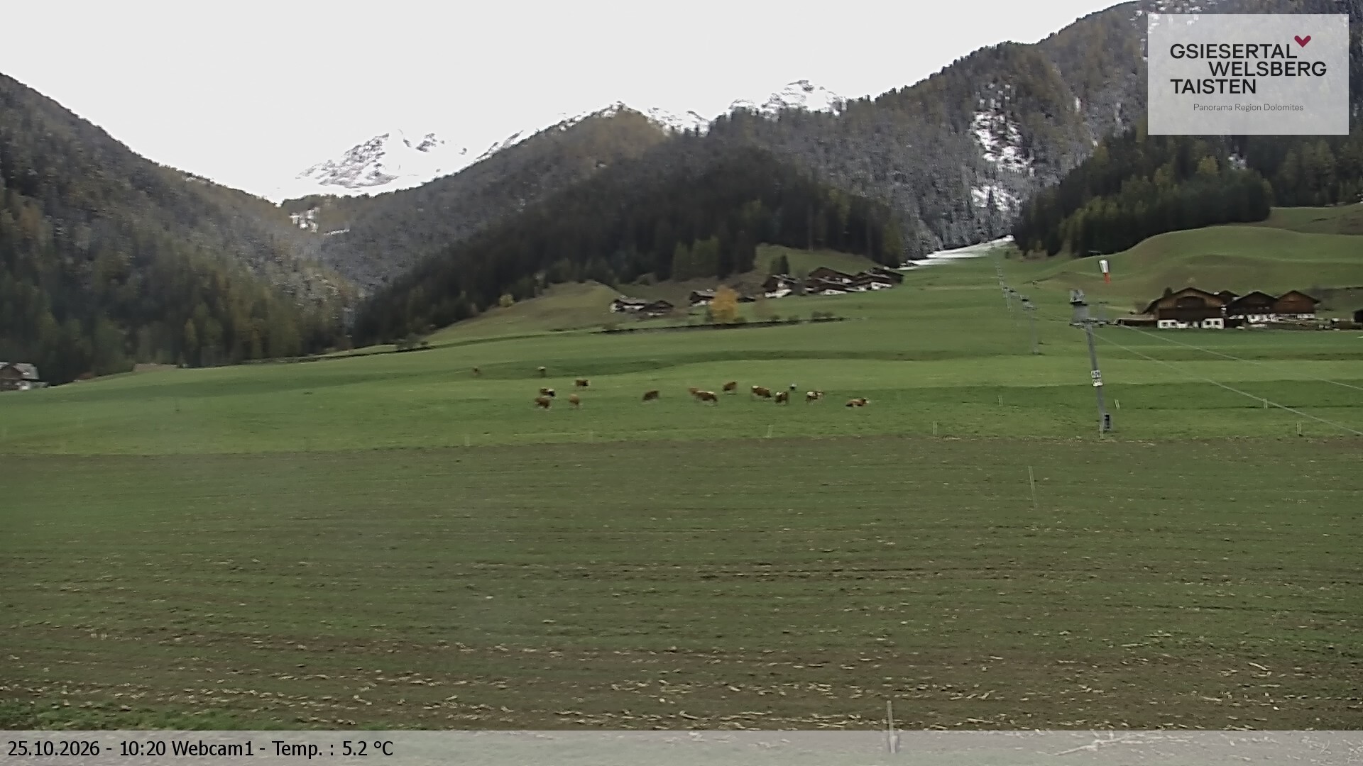 Archived image Webcam Binter – St. Magdalena, Gsiesertal (Südtirol)
