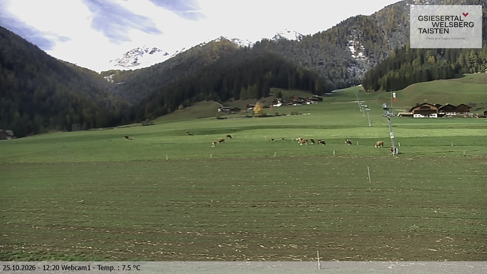 Archived image Webcam Binter – St. Magdalena, Gsiesertal (Südtirol)