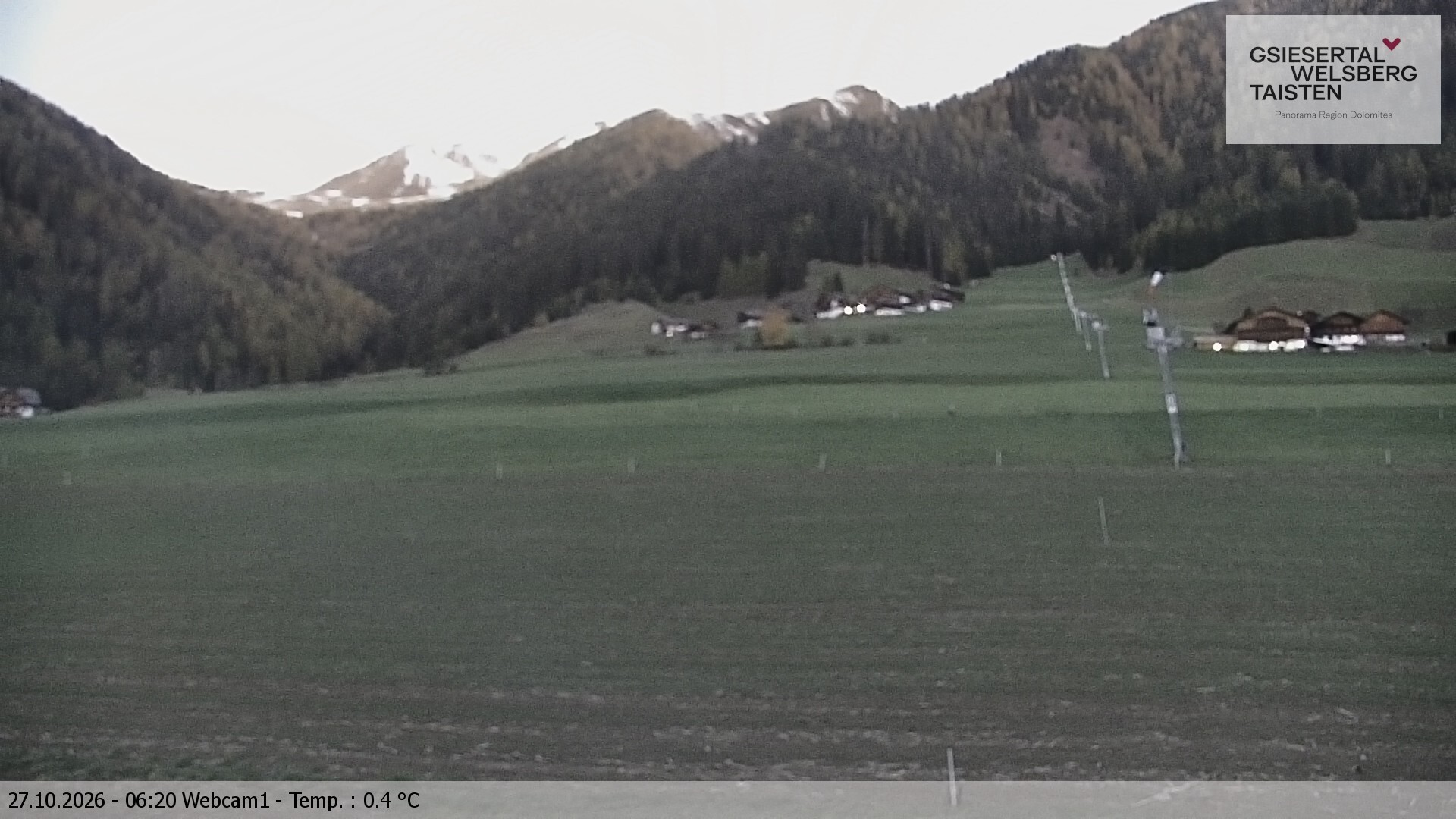Archived image Webcam Binter – St. Magdalena, Gsiesertal (Südtirol)