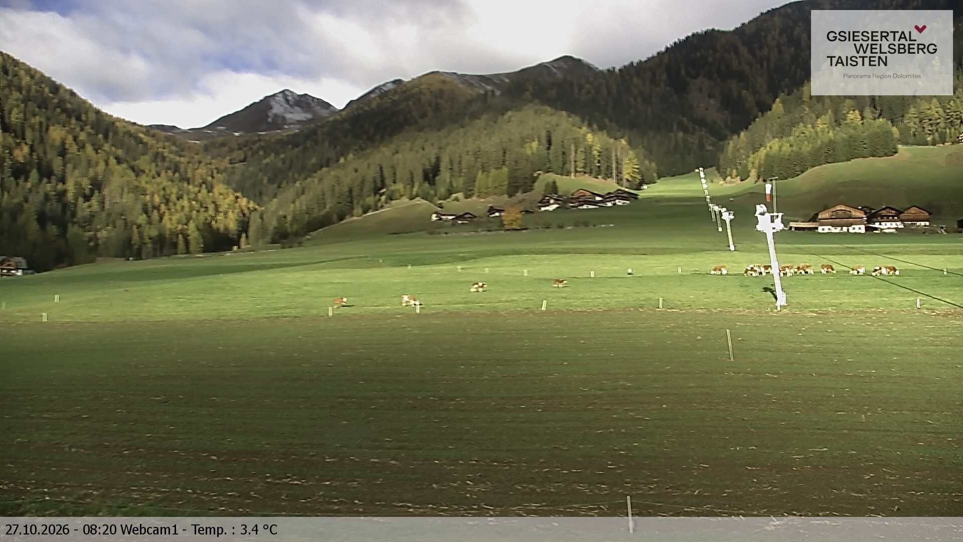 Archived image Webcam Binter – St. Magdalena, Gsiesertal (Südtirol)