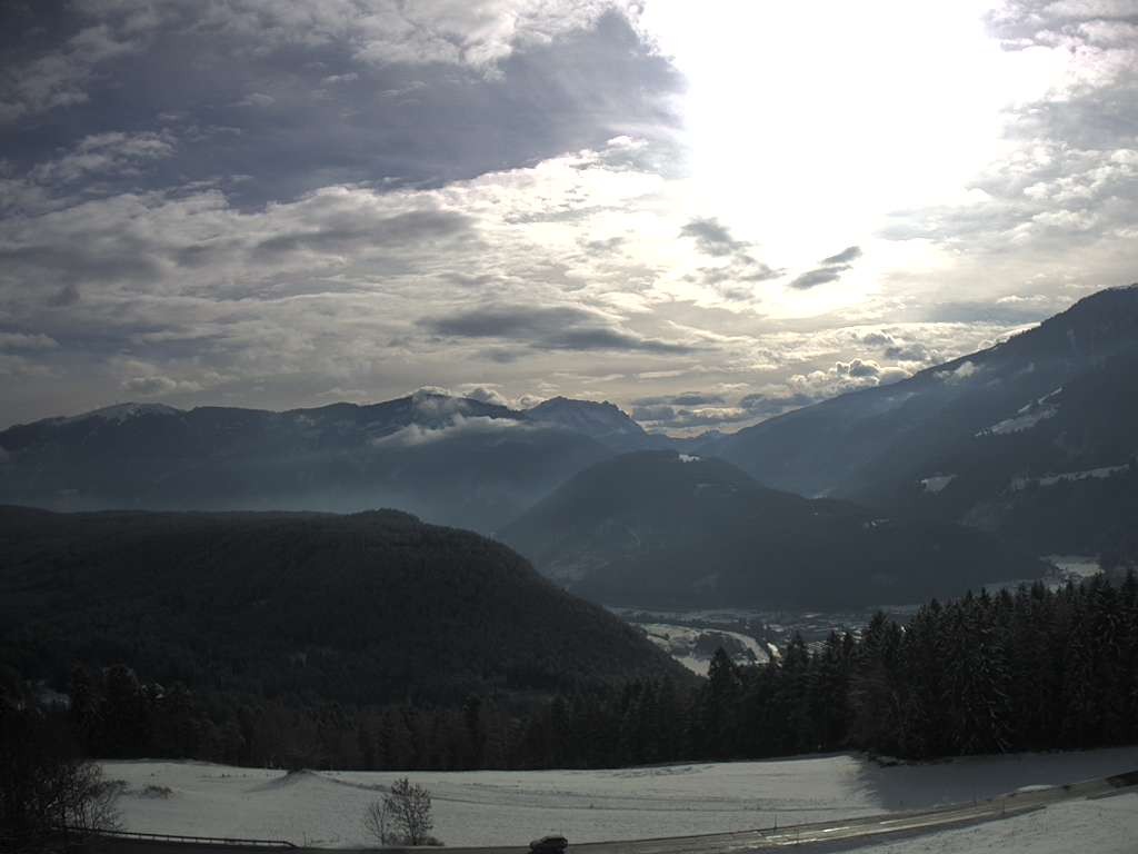 Archiv Foto Webcam Sicht vom Dorf Hofern auf Kiens im Pustertal