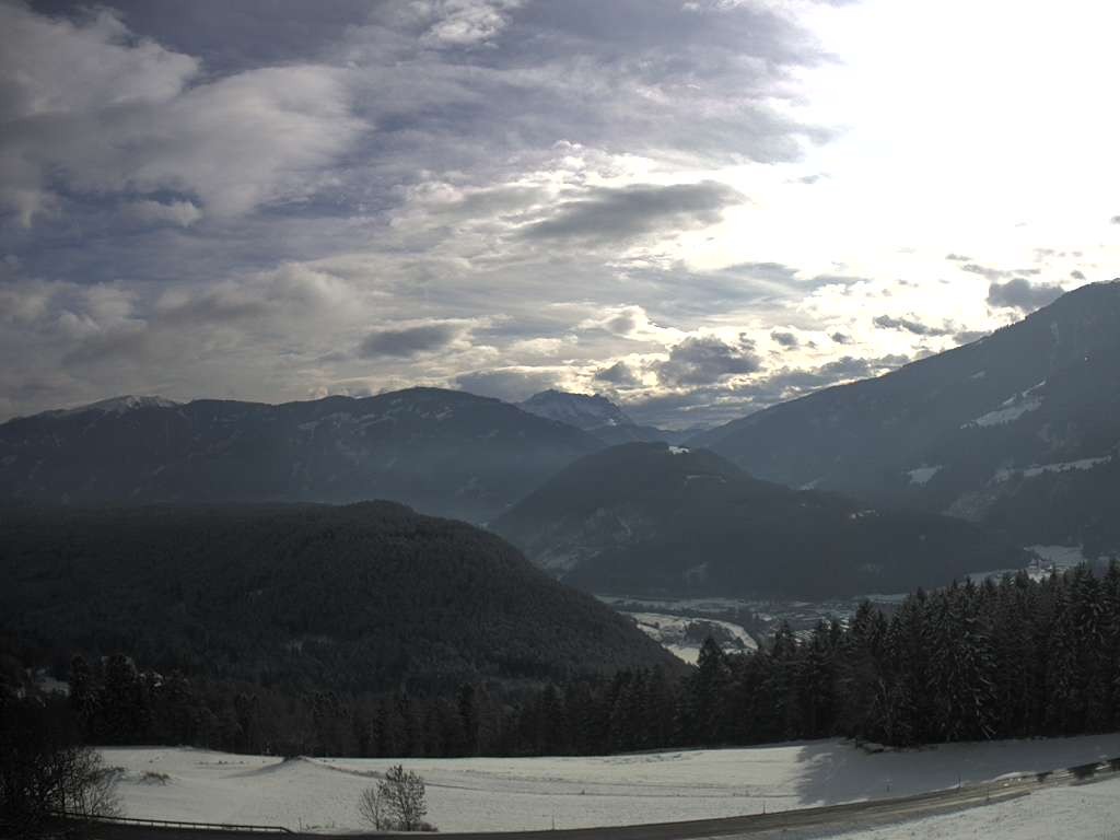 Archiv Foto Webcam Sicht vom Dorf Hofern auf Kiens im Pustertal