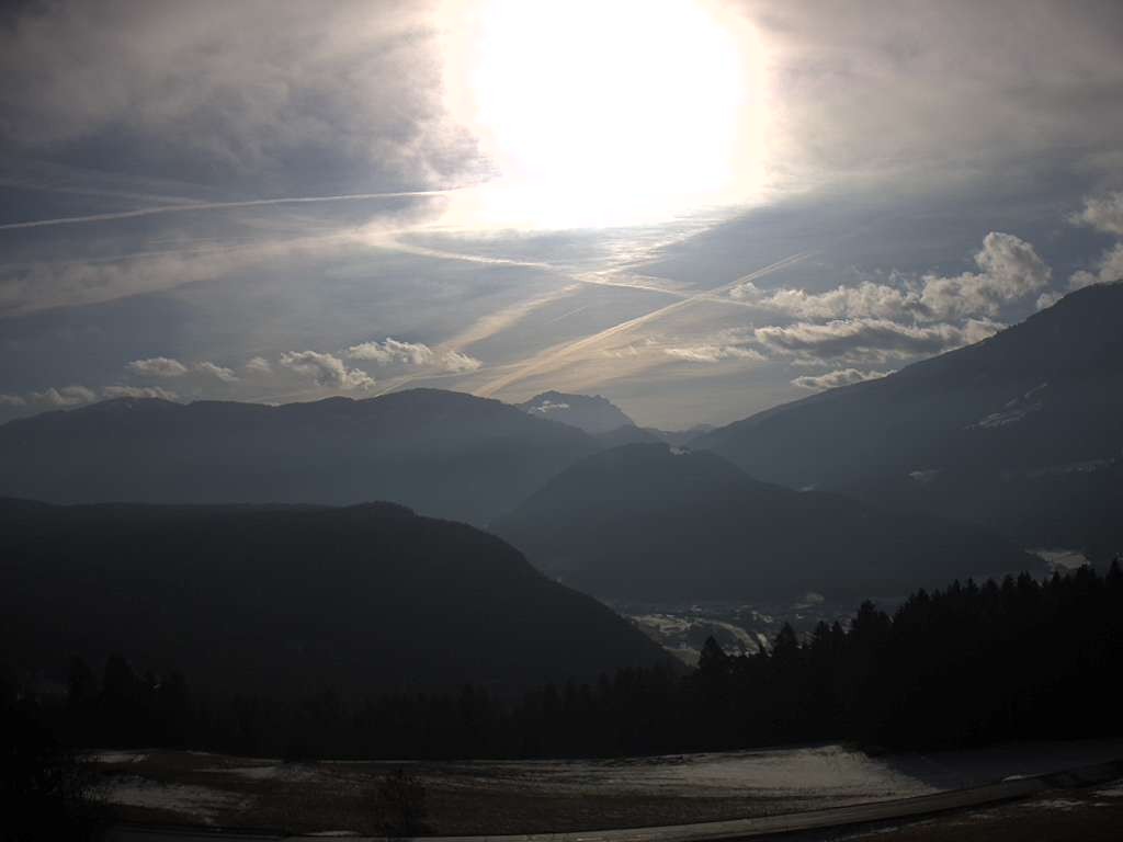 Archiv Foto Webcam Sicht vom Dorf Hofern auf Kiens im Pustertal