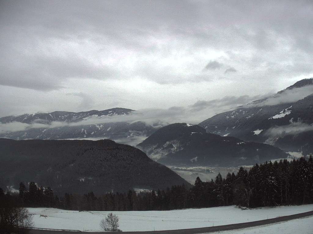 Archiv Foto Webcam Sicht vom Dorf Hofern auf Kiens im Pustertal
