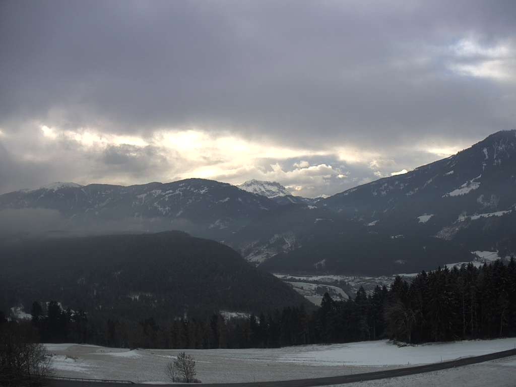 Archiv Foto Webcam Sicht vom Dorf Hofern auf Kiens im Pustertal