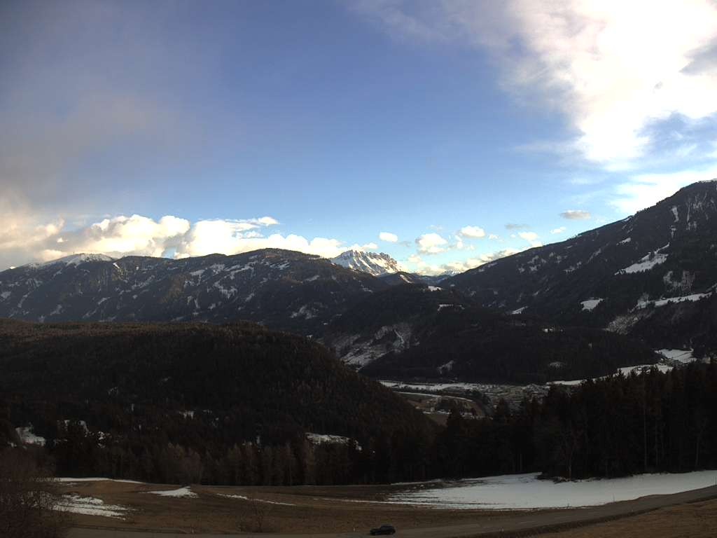 Archiv Foto Webcam Sicht vom Dorf Hofern auf Kiens im Pustertal